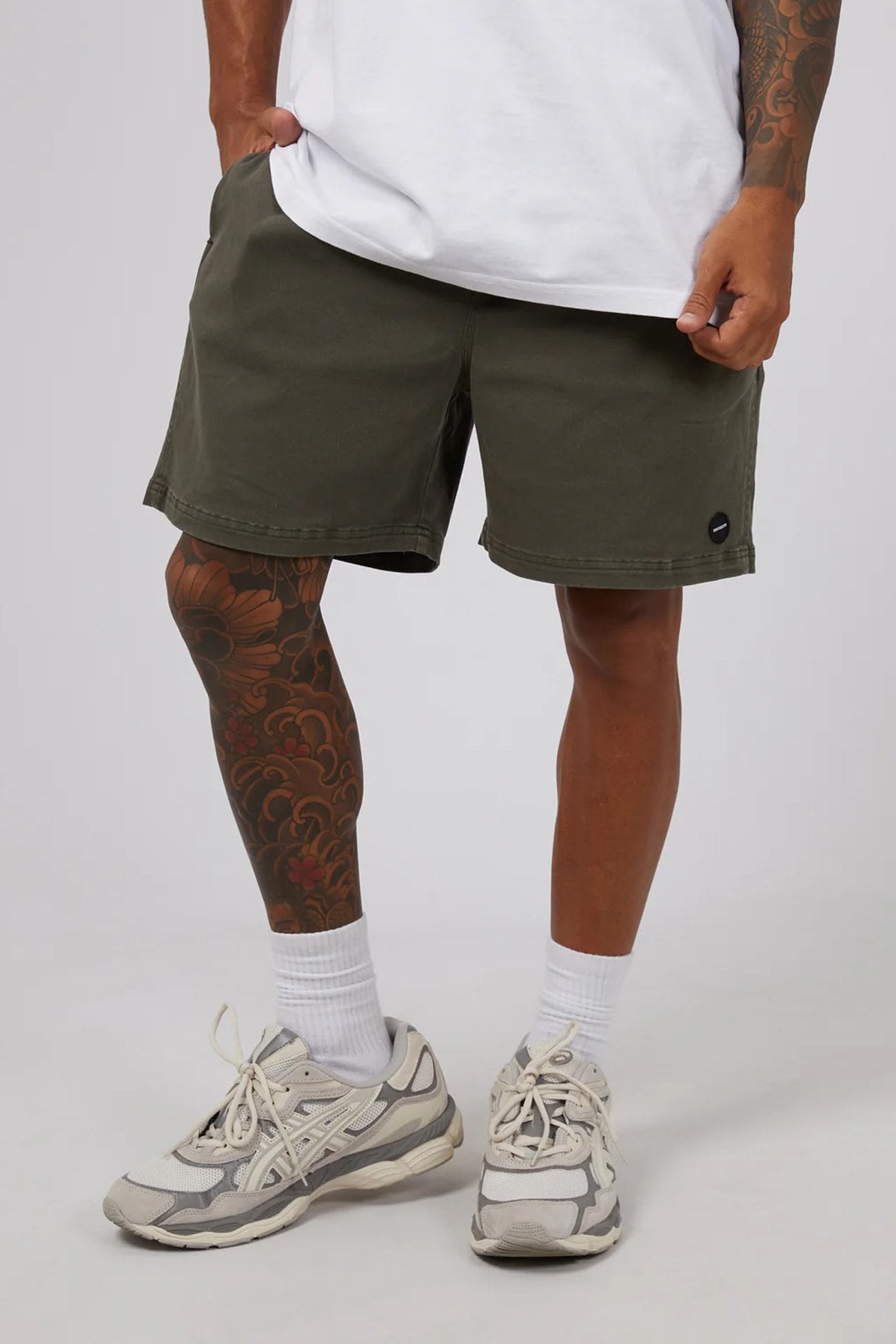 17" Twill Jogger Khaki