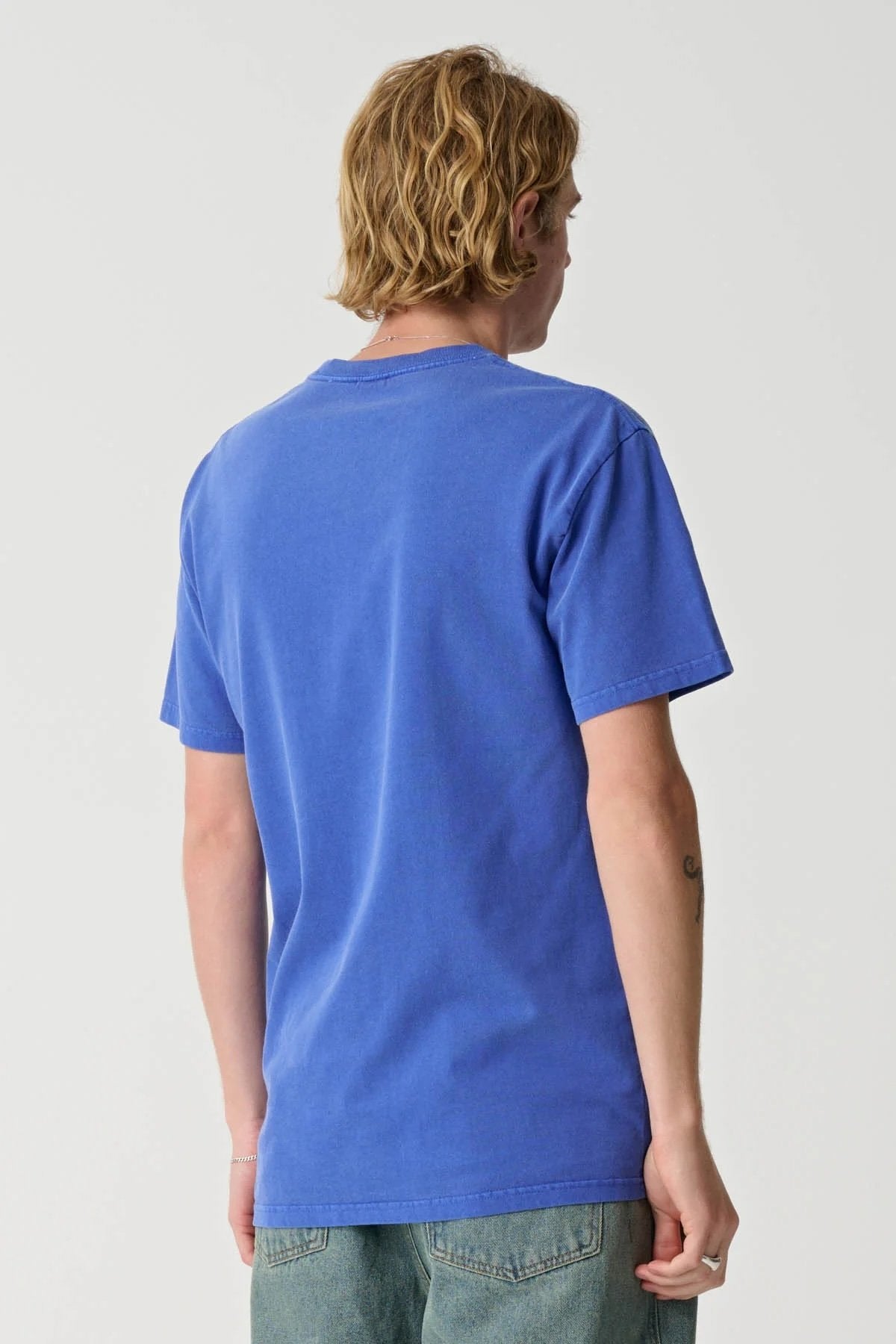 91 Key Italic OG Short Sleeve Tee Pigment Blue