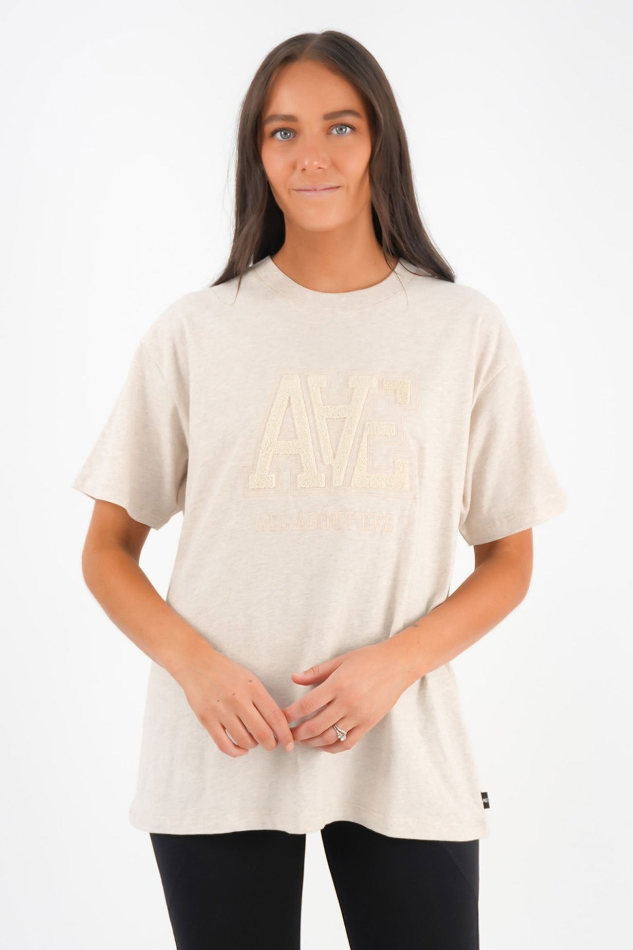 AAE Tonal Oversized Tee Oat