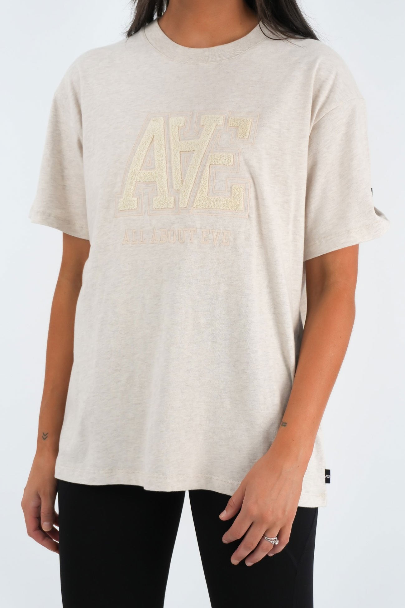 AAE Tonal Oversized Tee Oat