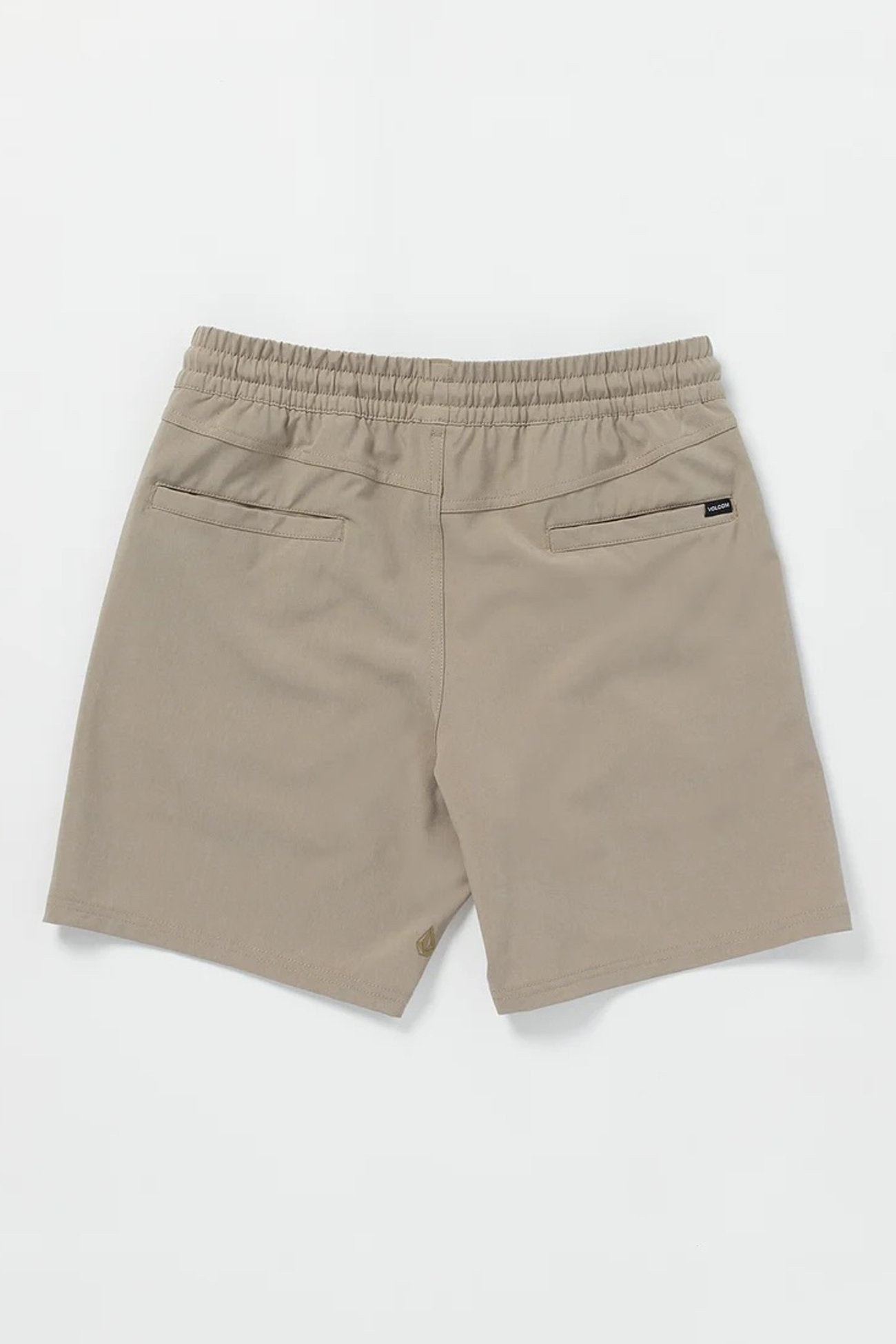 AU Cross Shred Elastic Waist Short 18" Dark Khaki