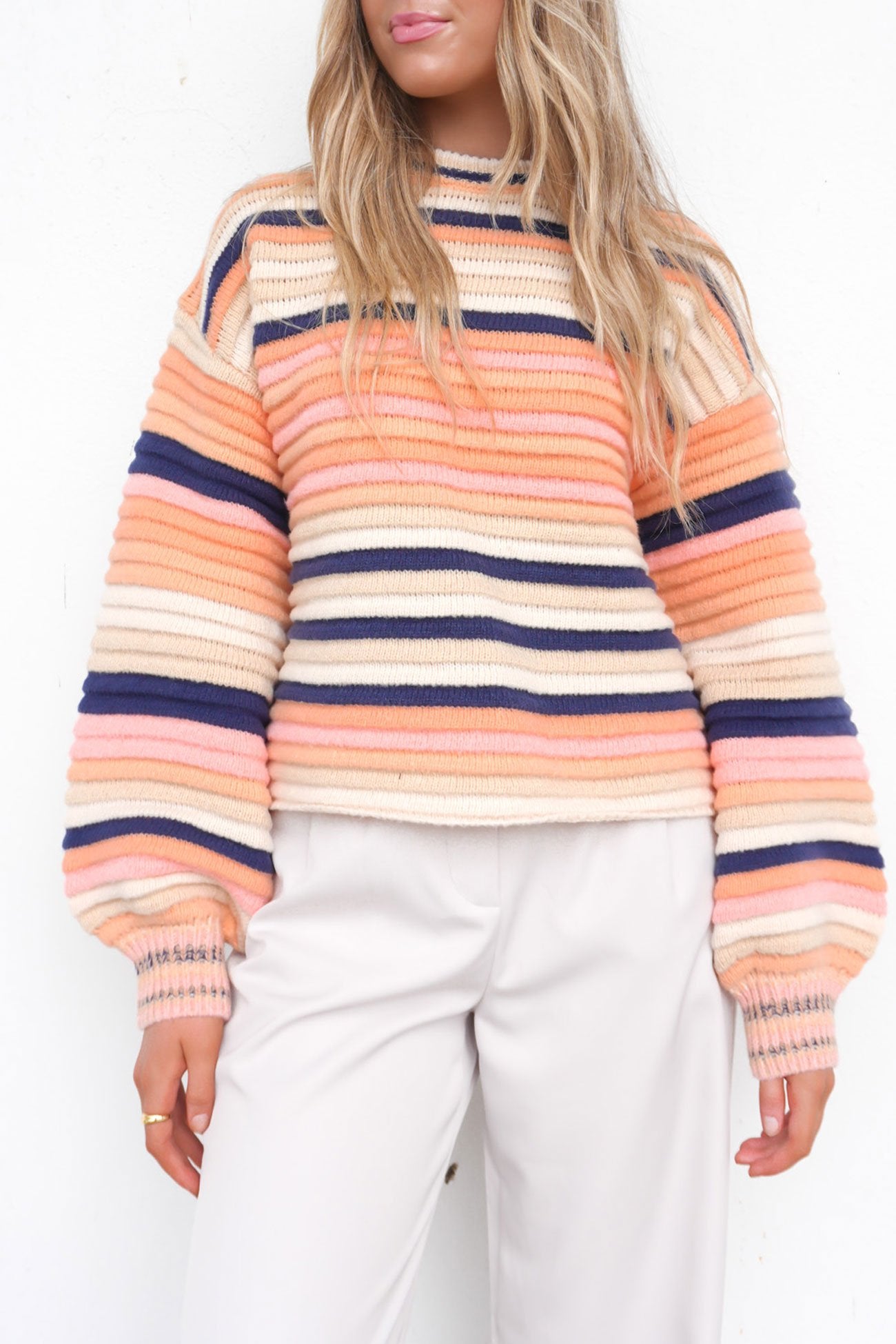 Abba Knit Peach Combo