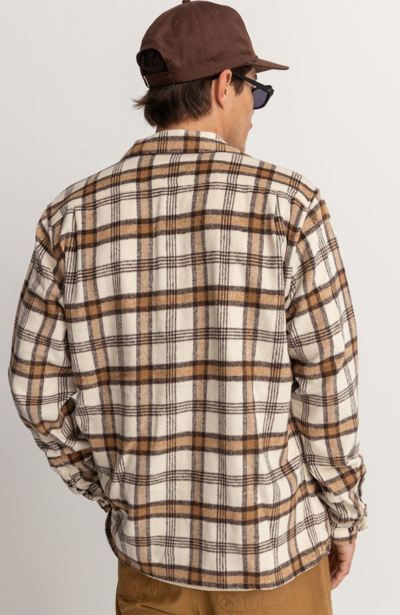 Albert Check Long Sleeve Shirt Natural