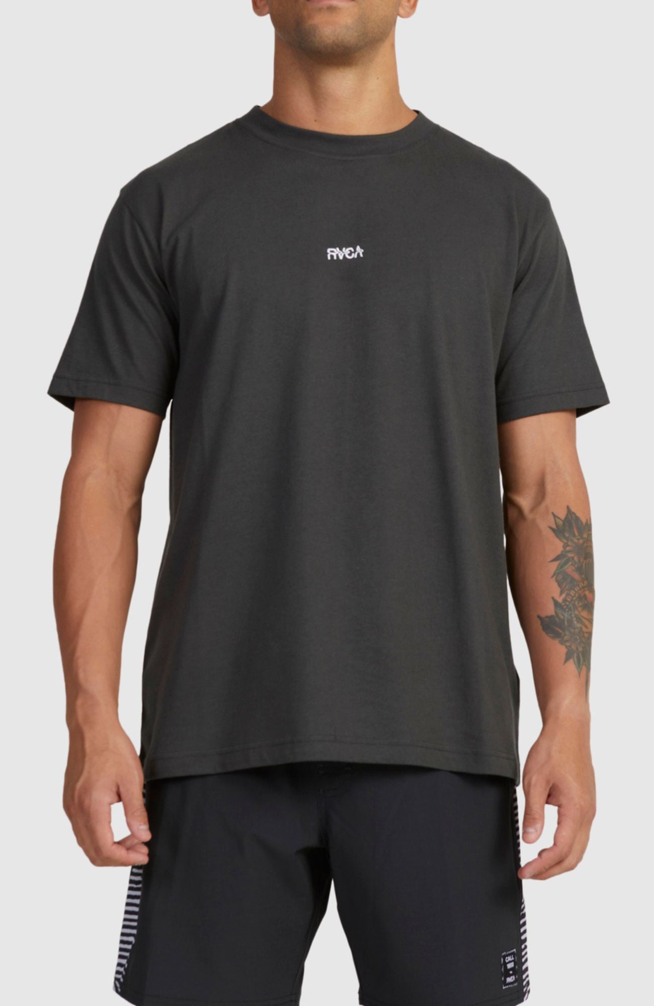 Call RVCA Short Sleeve Tee Pirate Black