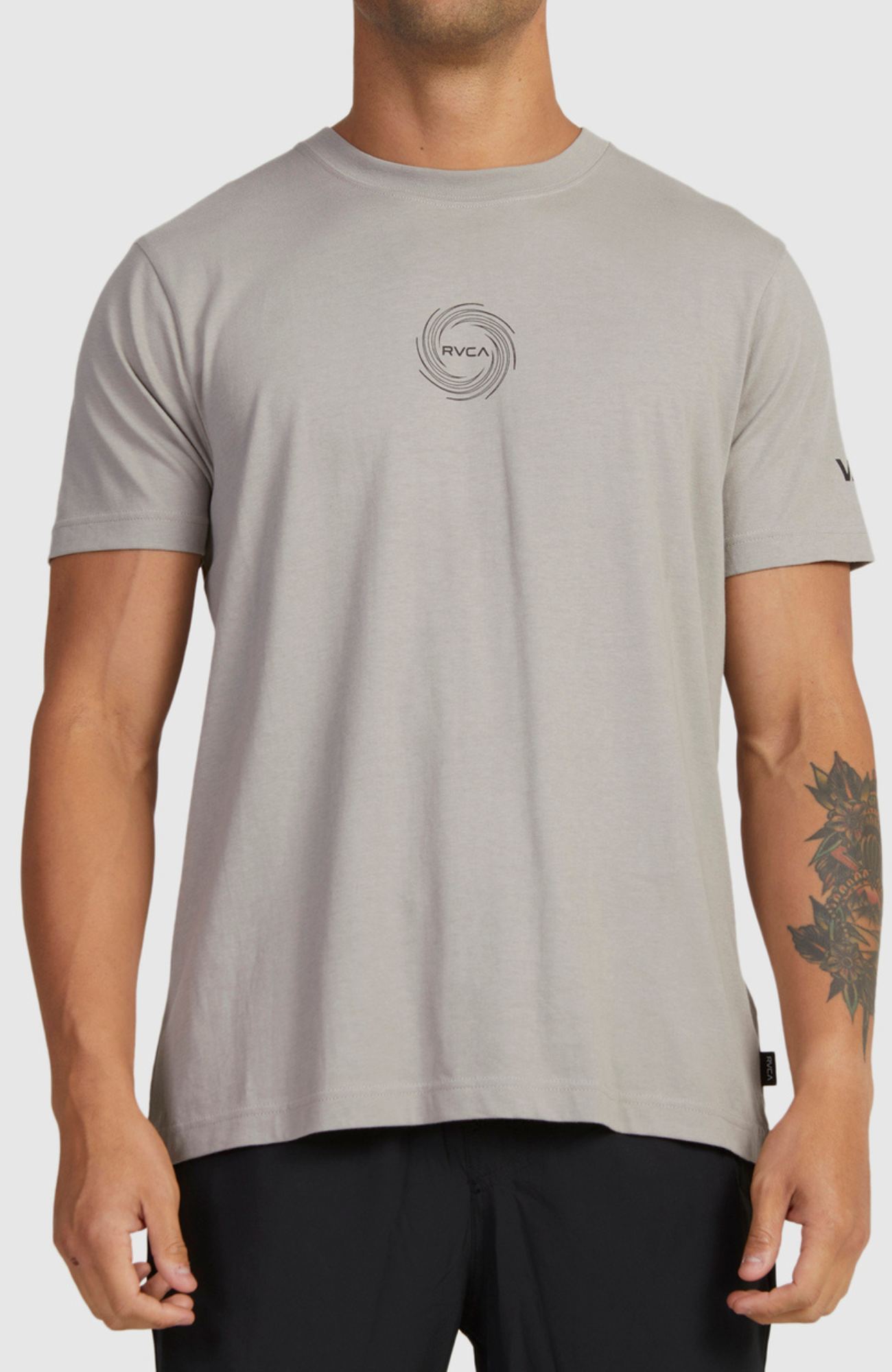 RVCA Vortex Short Sleeve Tee Overcast