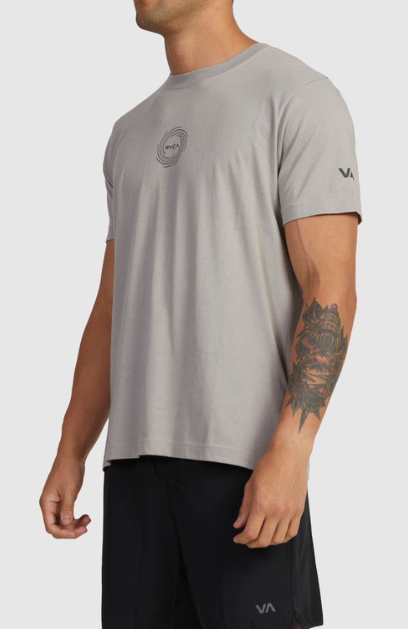 RVCA Vortex Short Sleeve Tee Overcast