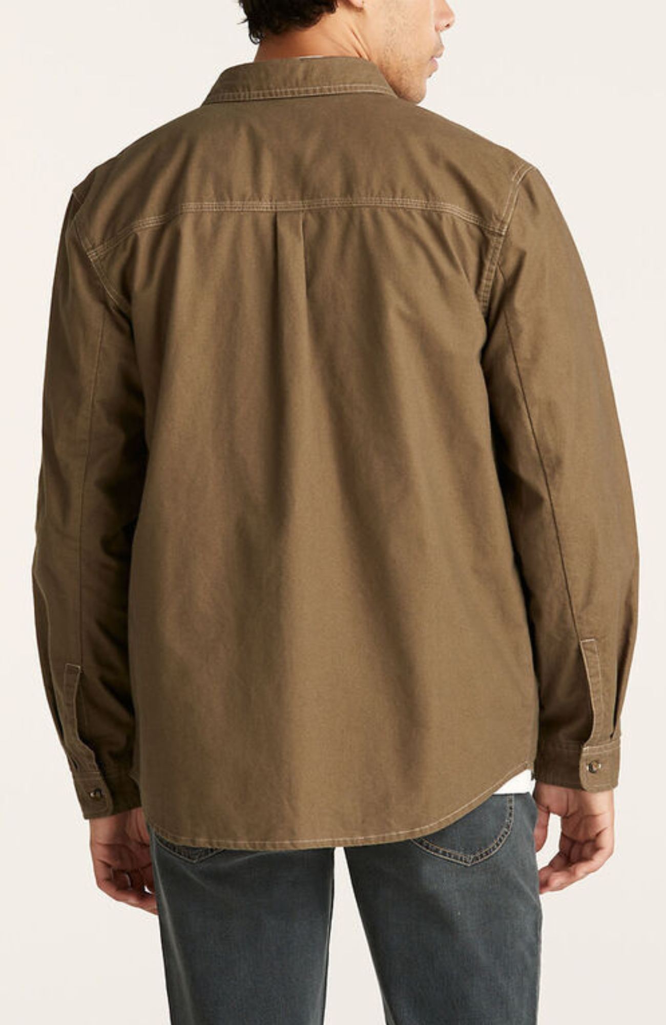 Lee Worker Long Sleeve Shirt Brushed Brown