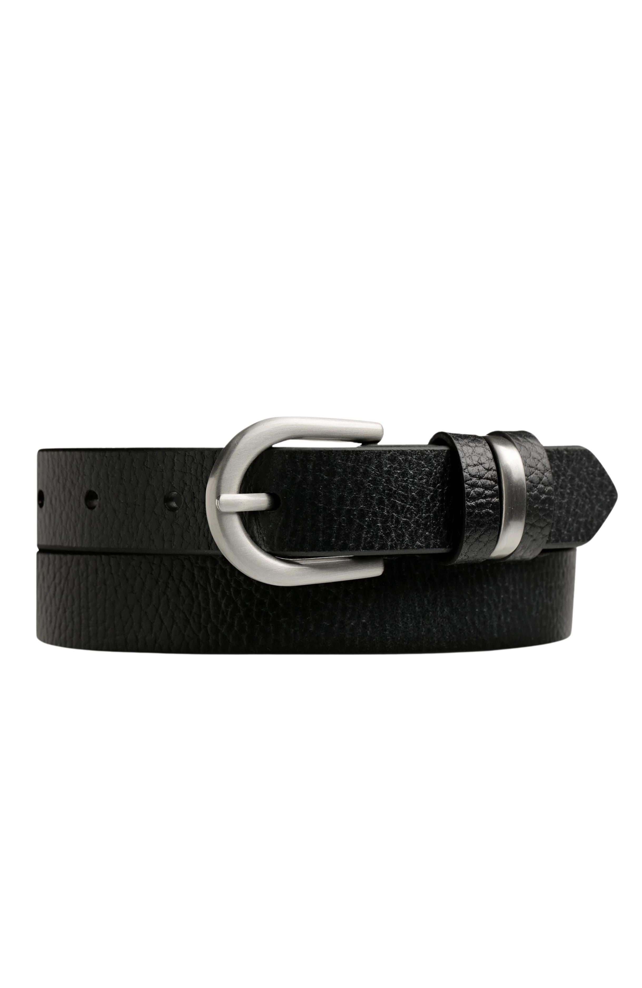 Over And Over Belt Black Silver