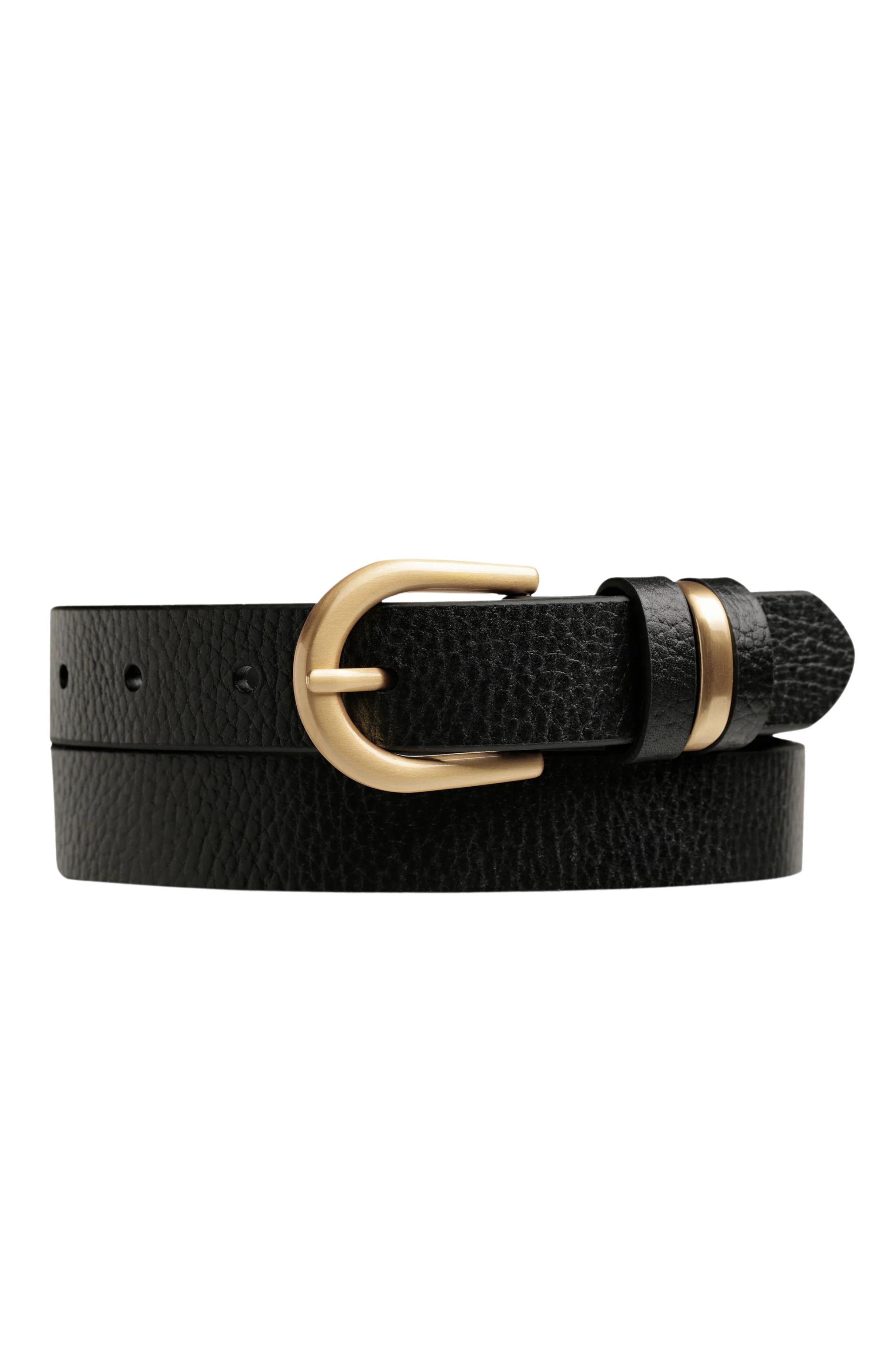 Over And Over Belt Black Gold