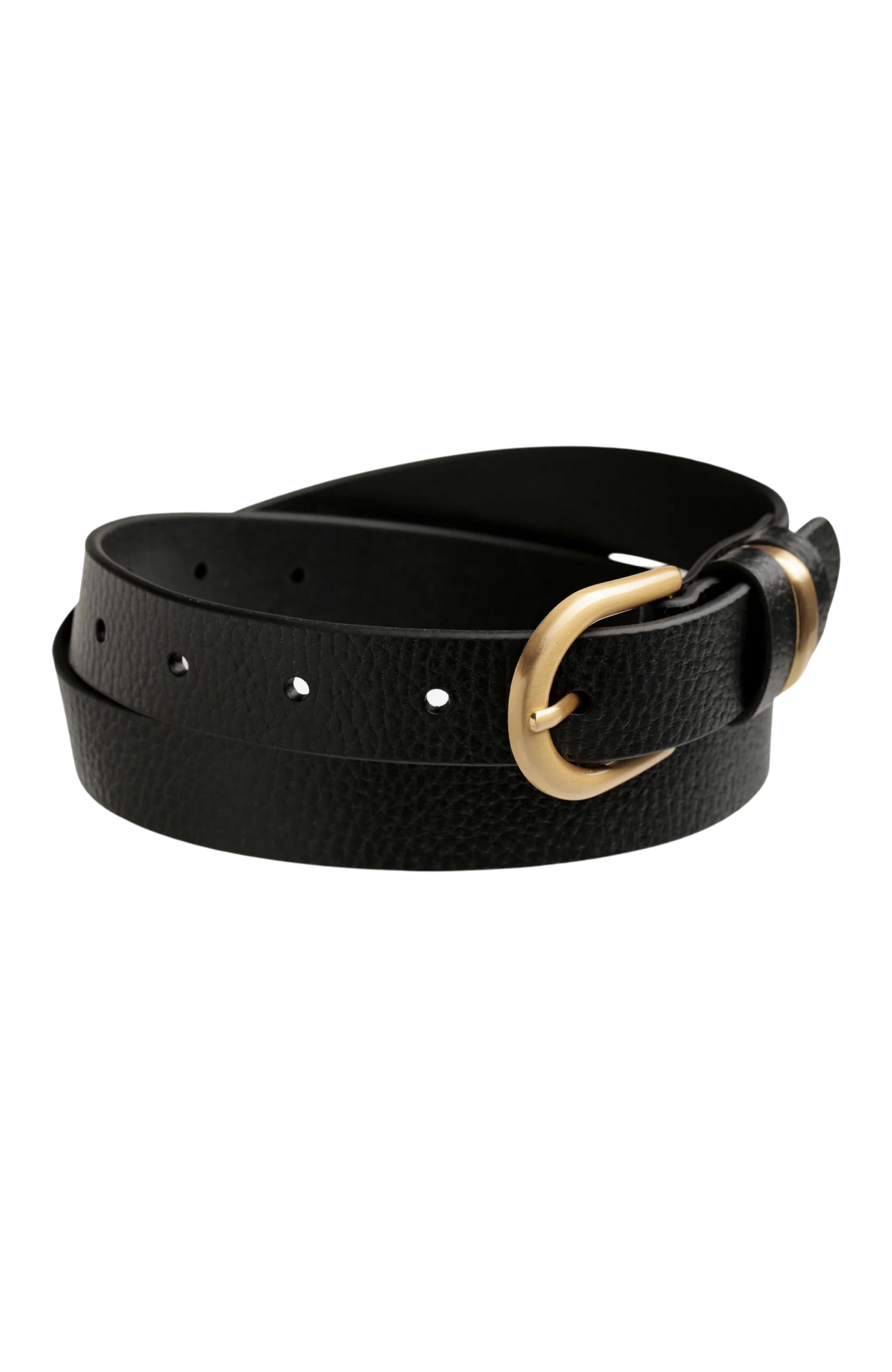 Over And Over Belt Black Gold