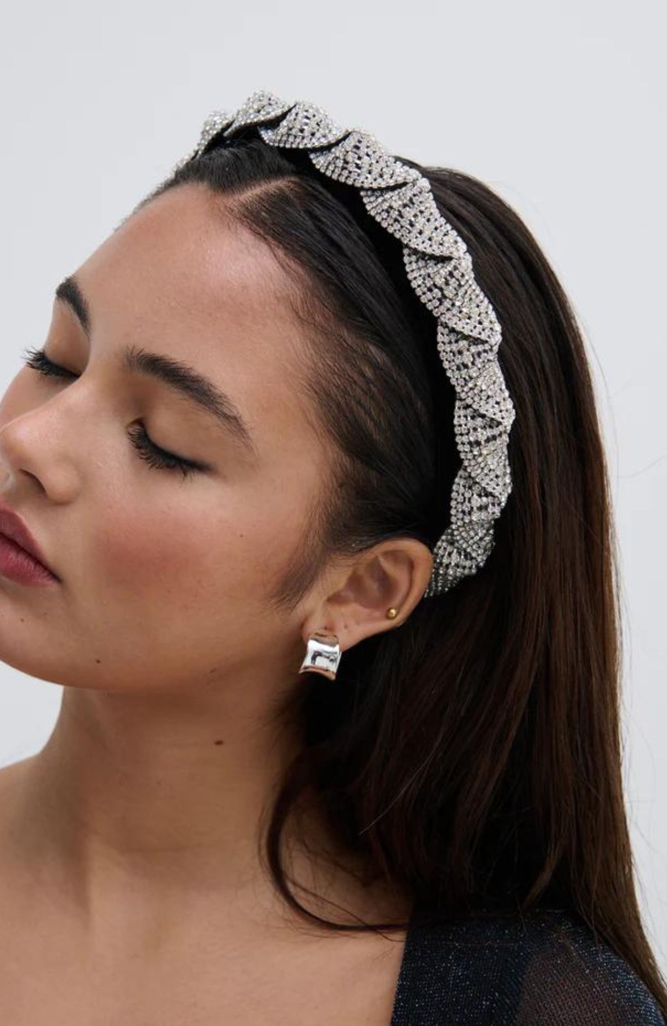 Marni Headband Black Silver