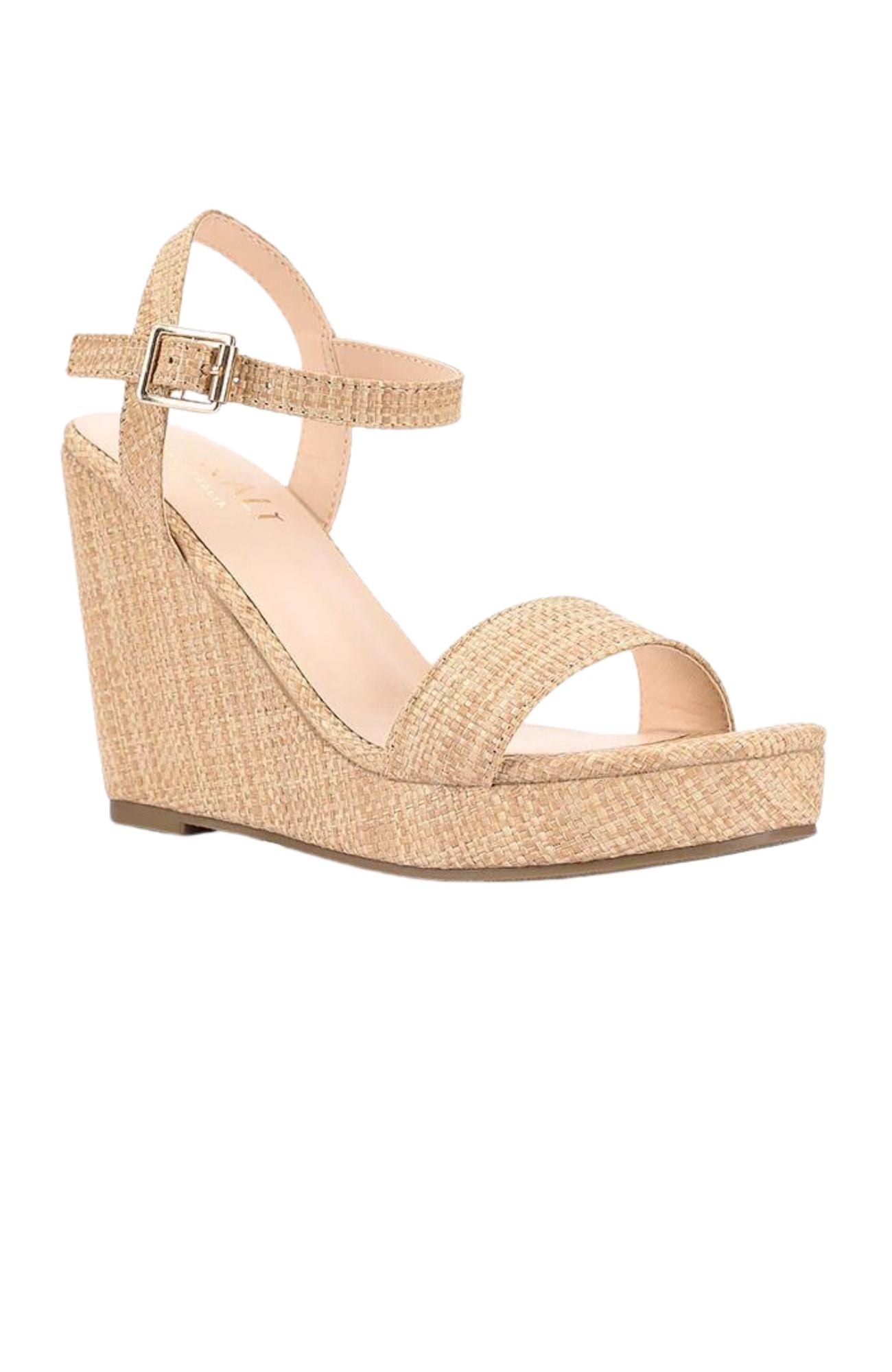 Amaya Wedge Natural Raffia