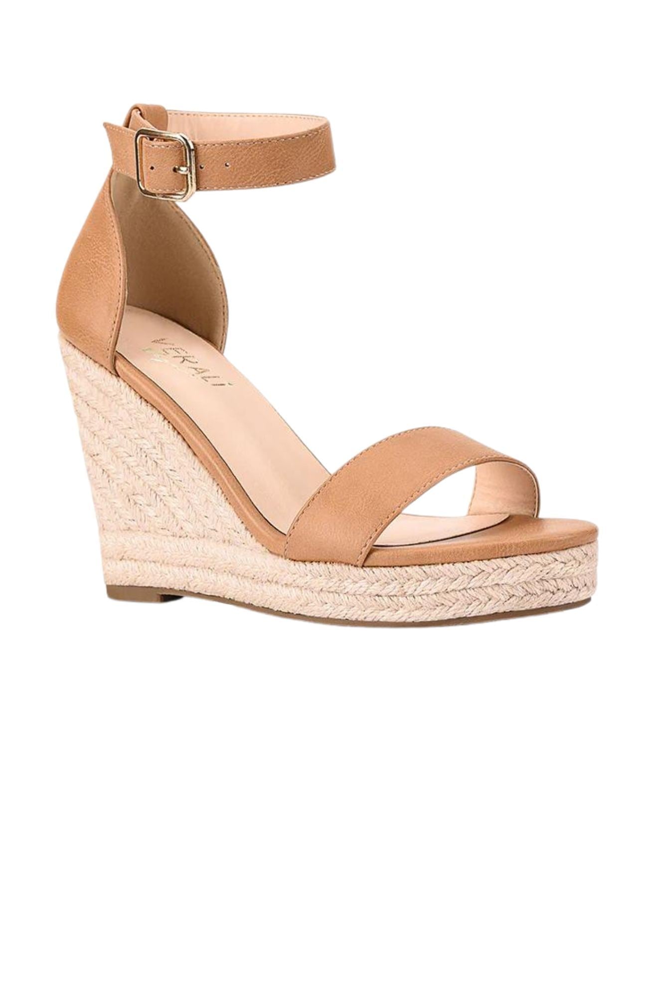 Amena Rope Wedge Caramel