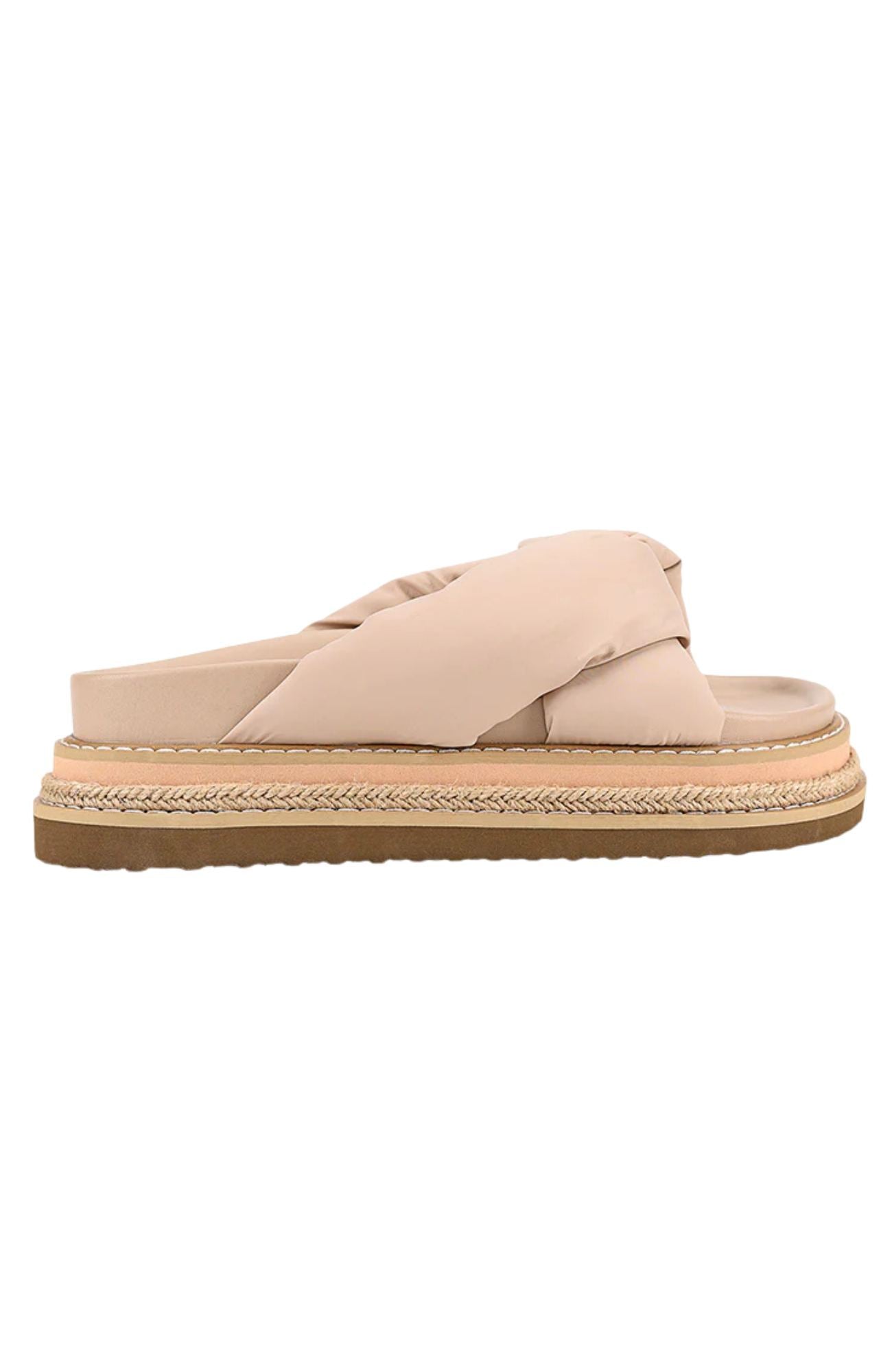 Thames Flatform Slides Stone Beige