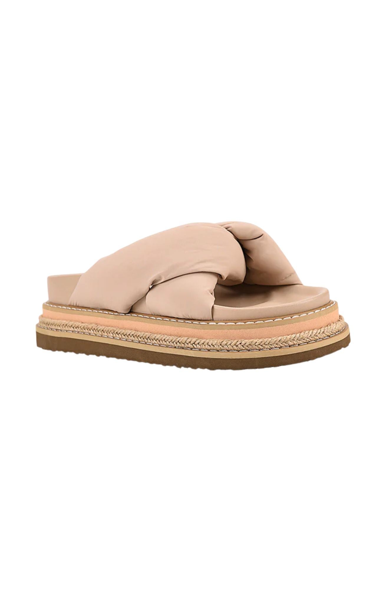 Thames Flatform Slides Stone Beige