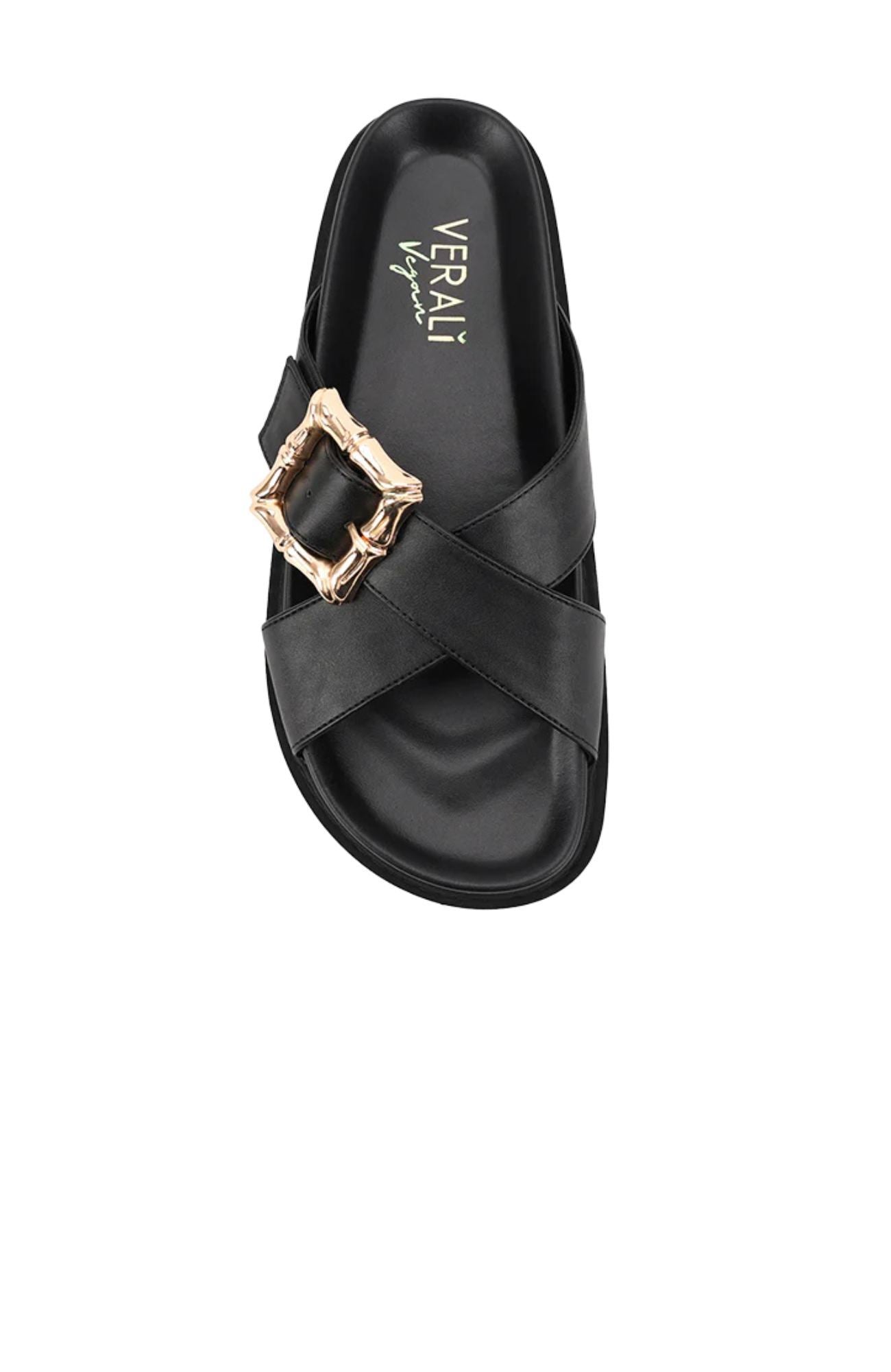 Bradford Footbed Slides Black