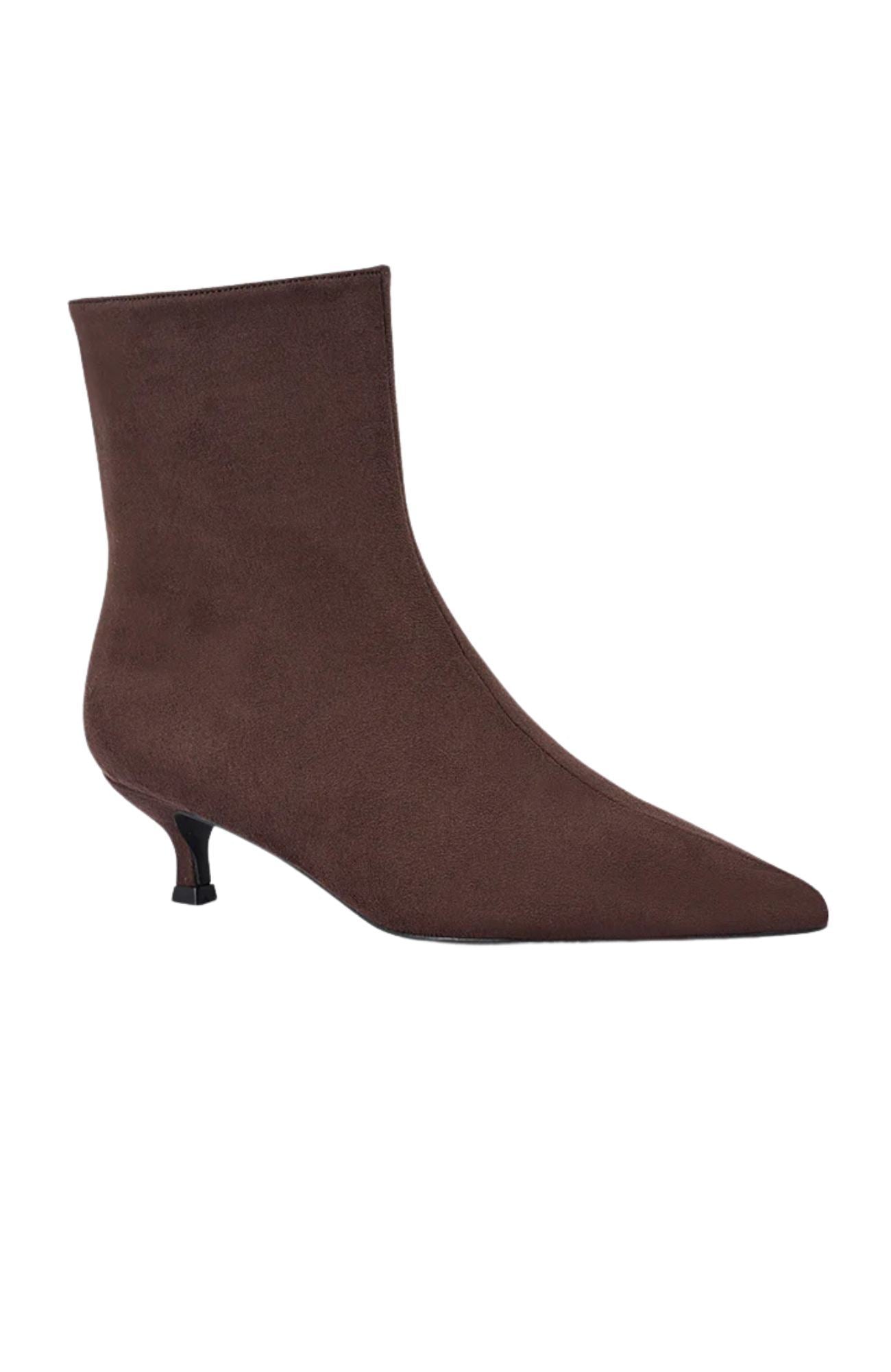 Luca Ankle Boots Chocolate Brown Micro