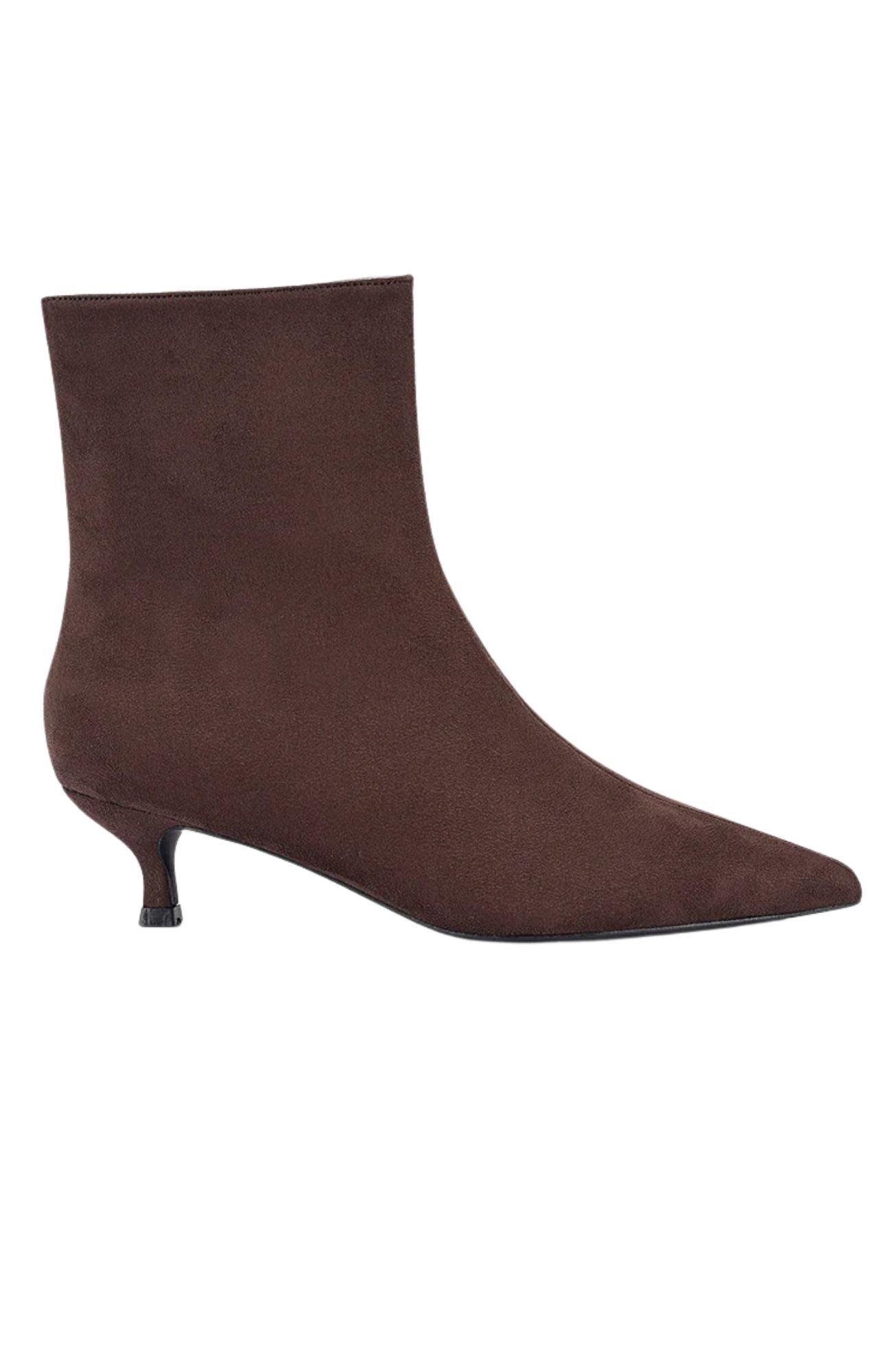 Luca Ankle Boots Chocolate Brown Micro