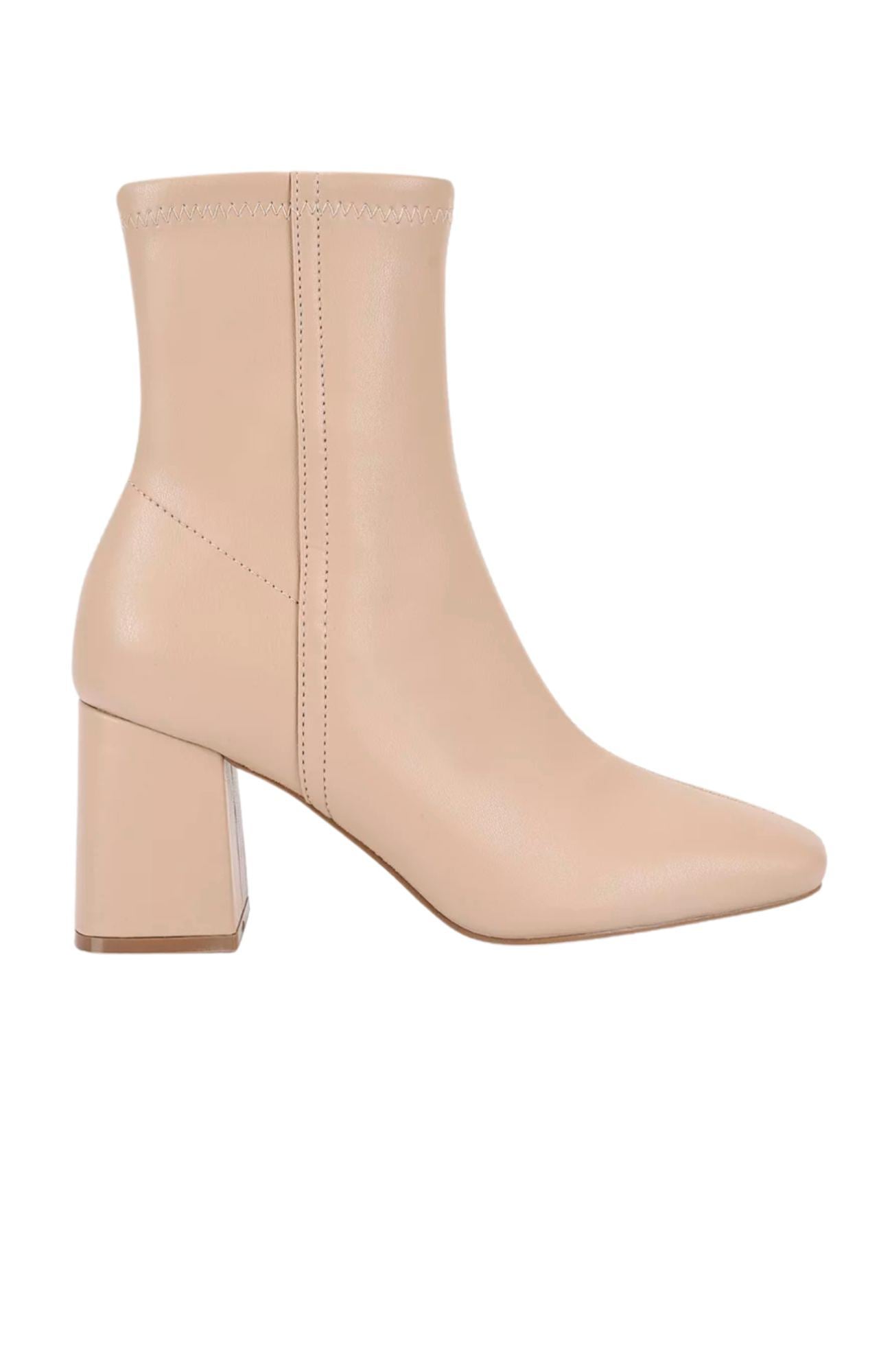 Lizzo Stretch Ankle Boot Beige Stretch