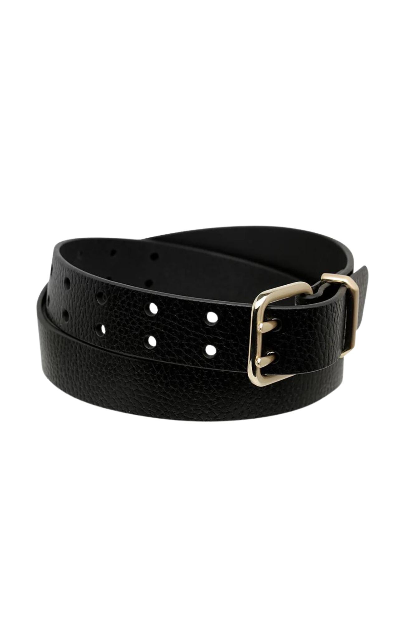 Barely Moving Belt Black Gold