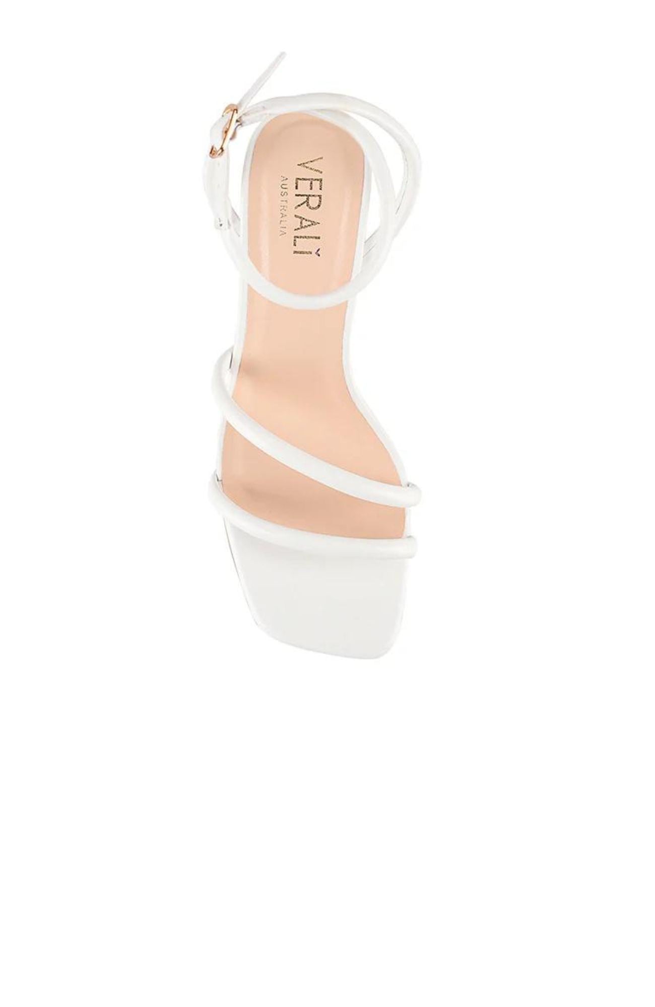 Nadia Block Heel Sandal White