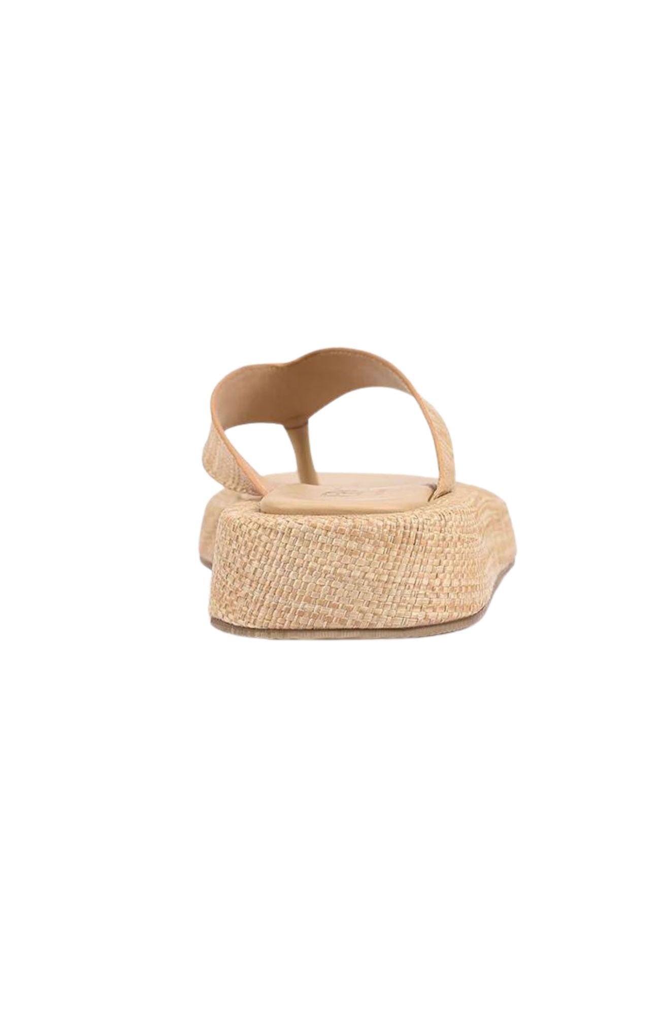 Bouncer II Flatform Thongs Natural Raffia