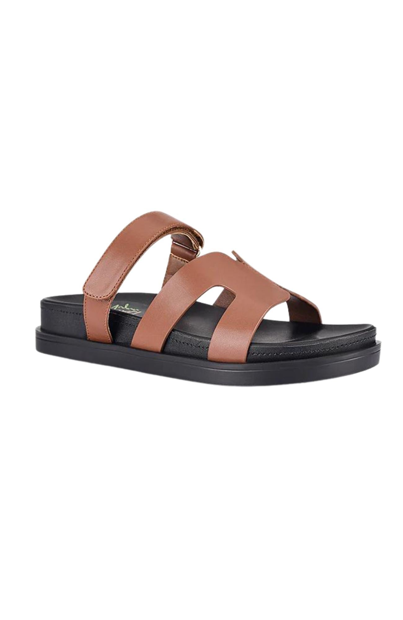 Oswald Footbed Slide Cognac