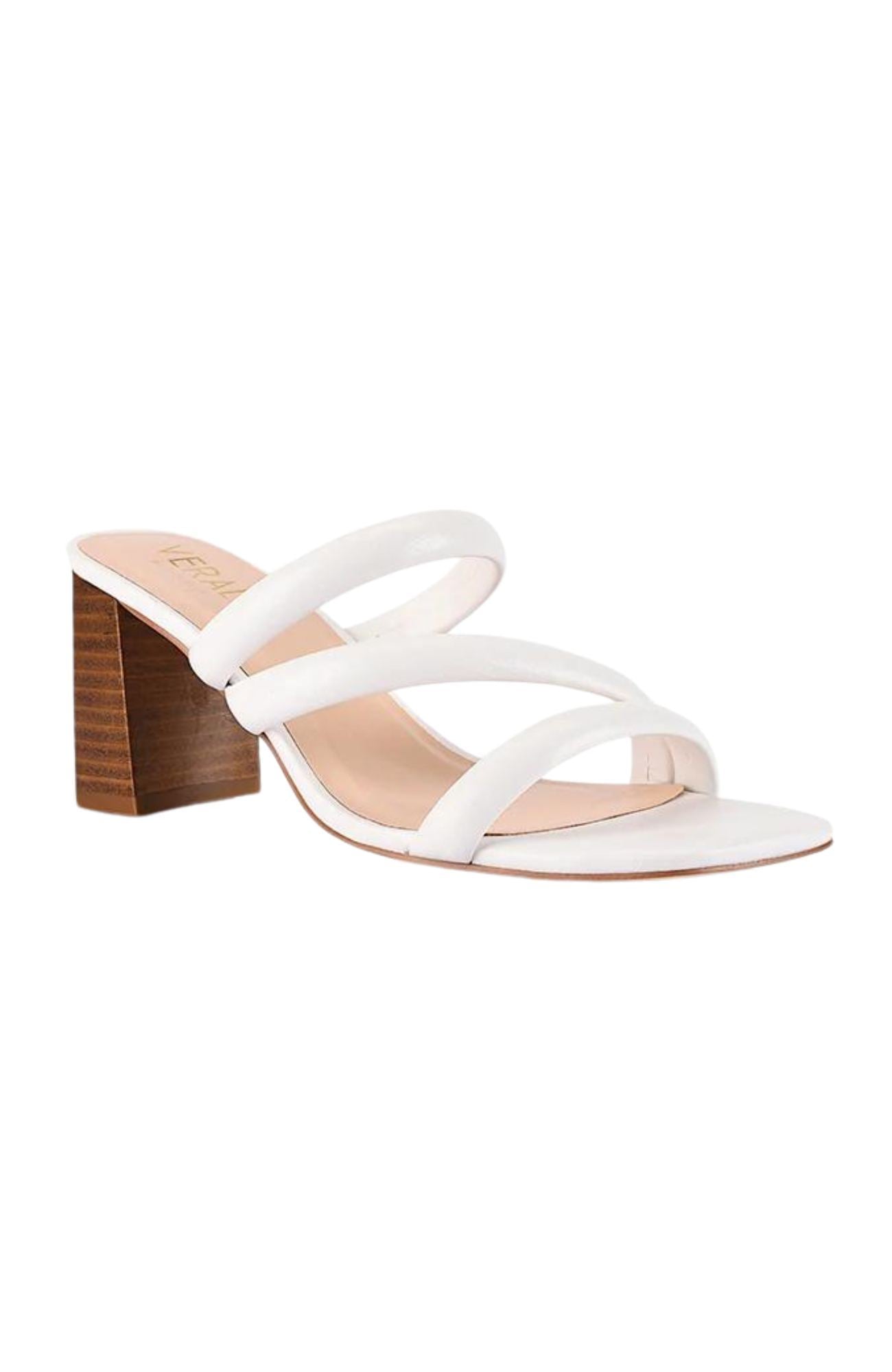 Naenae Block Heel Sandal White