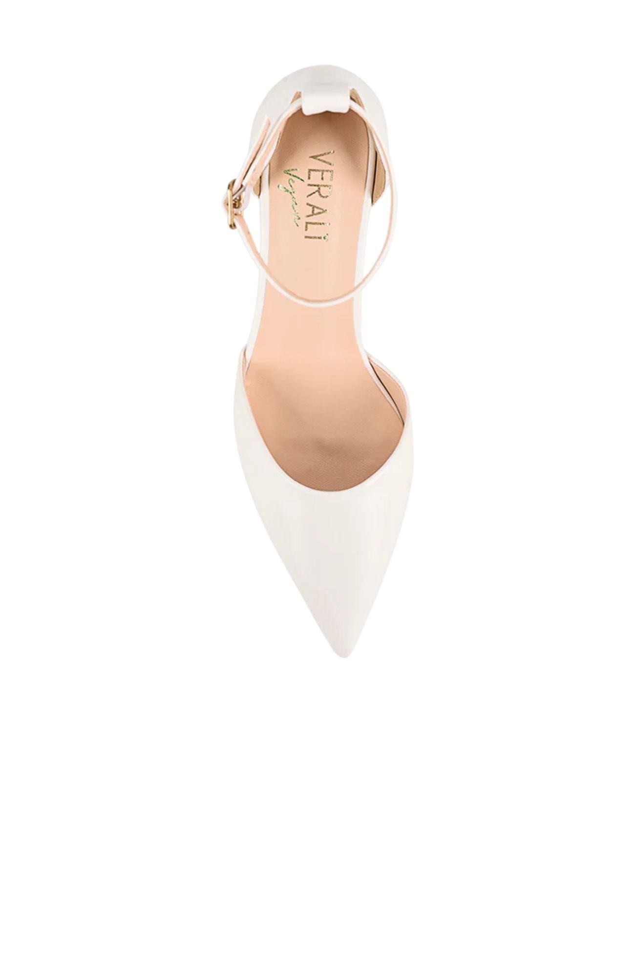 Eli Closed Toe Block Heels Chalk White