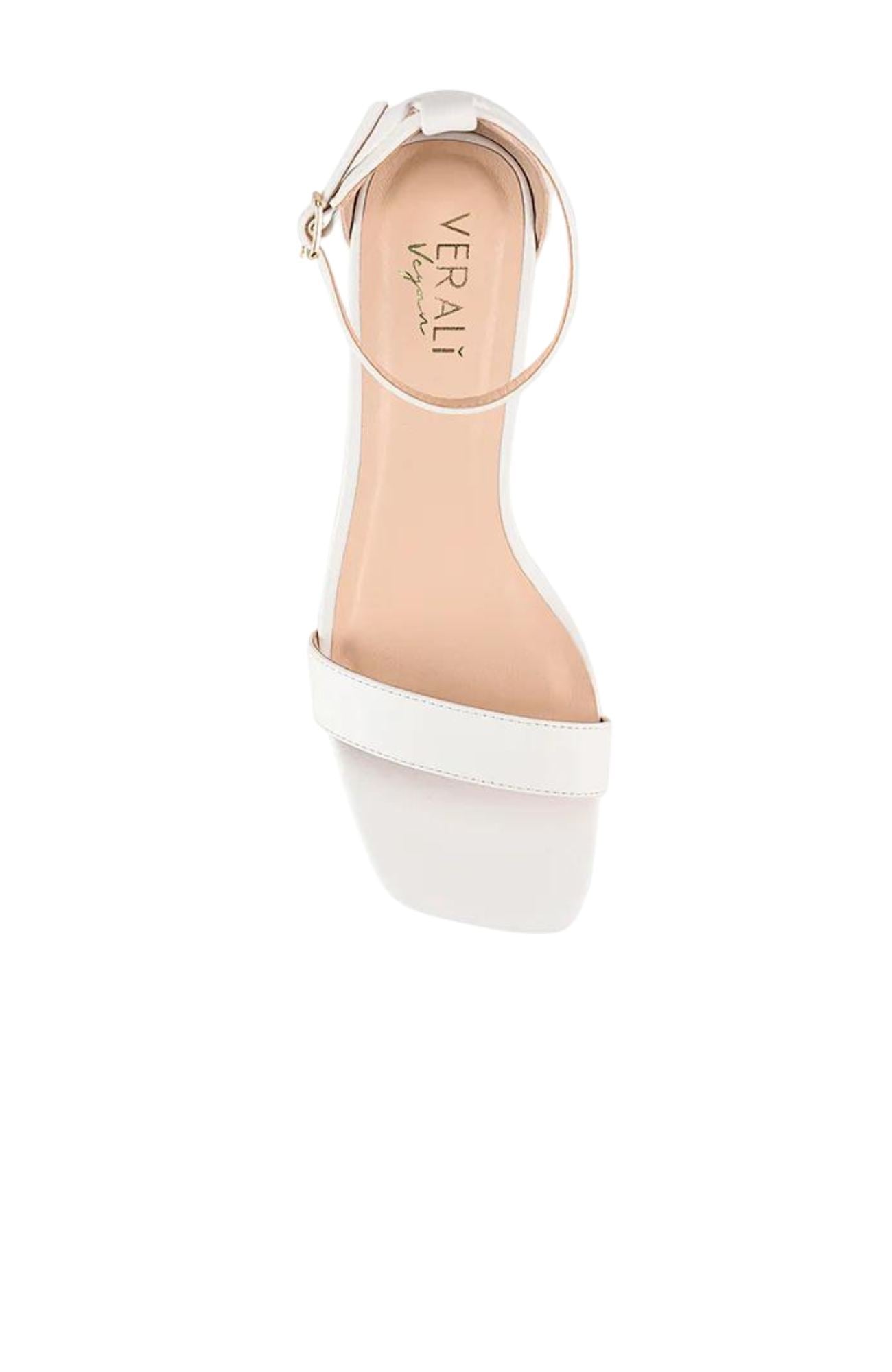 Neeka Block Heel Sandal White