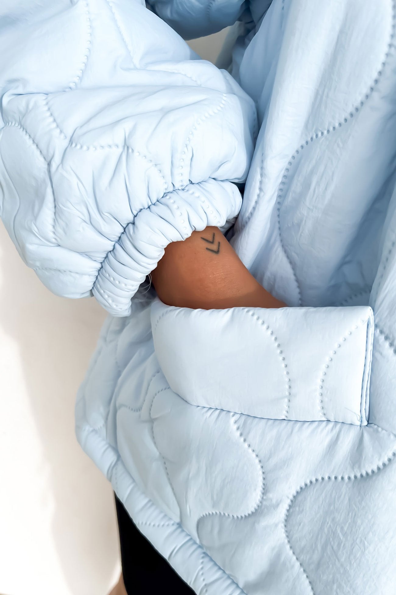 Aimee Quilted Jacket Baby Blue