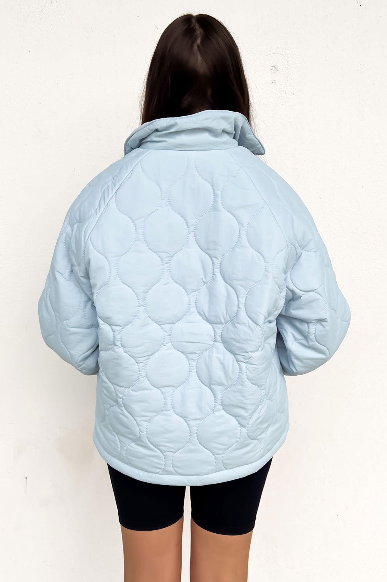 Aimee Quilted Jacket Baby Blue