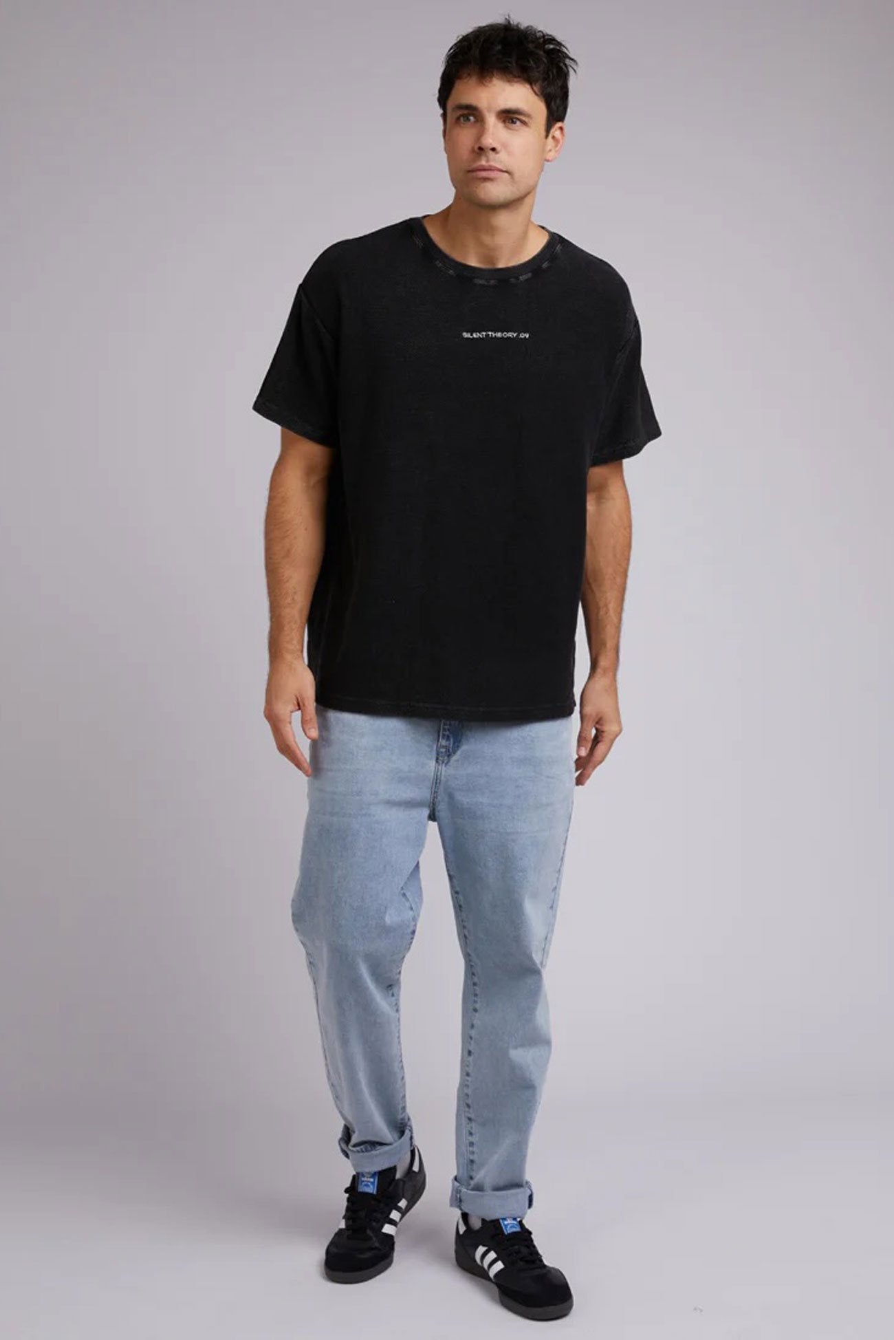 All Day Logo Tee Washed Black