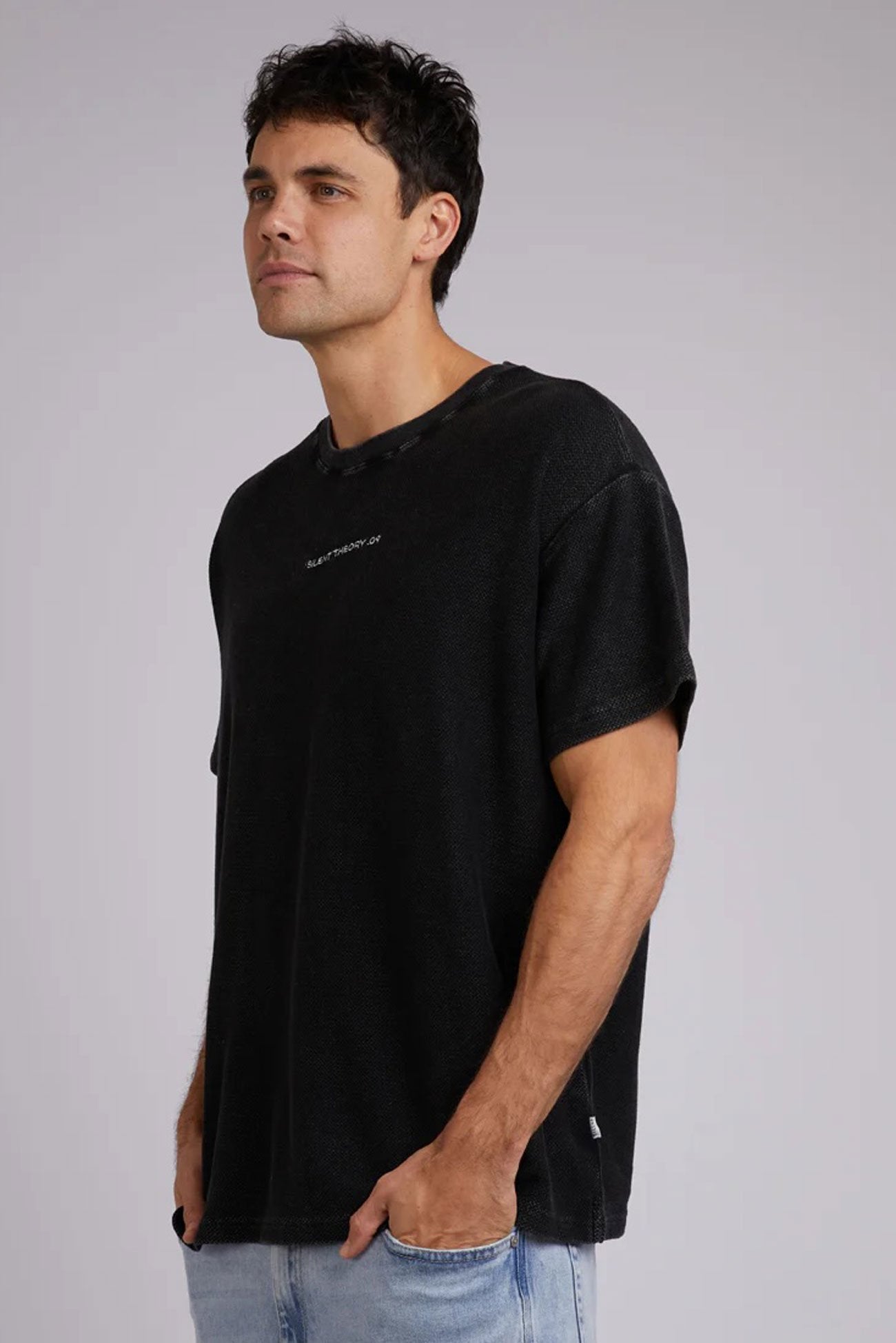 All Day Logo Tee Washed Black