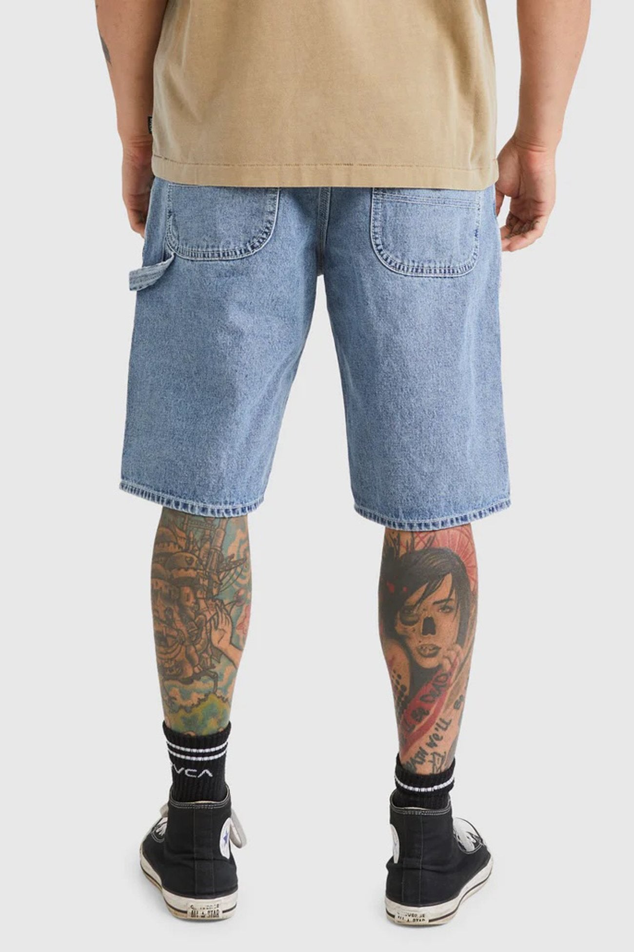 Americana Denim Short Broken Blue Wash