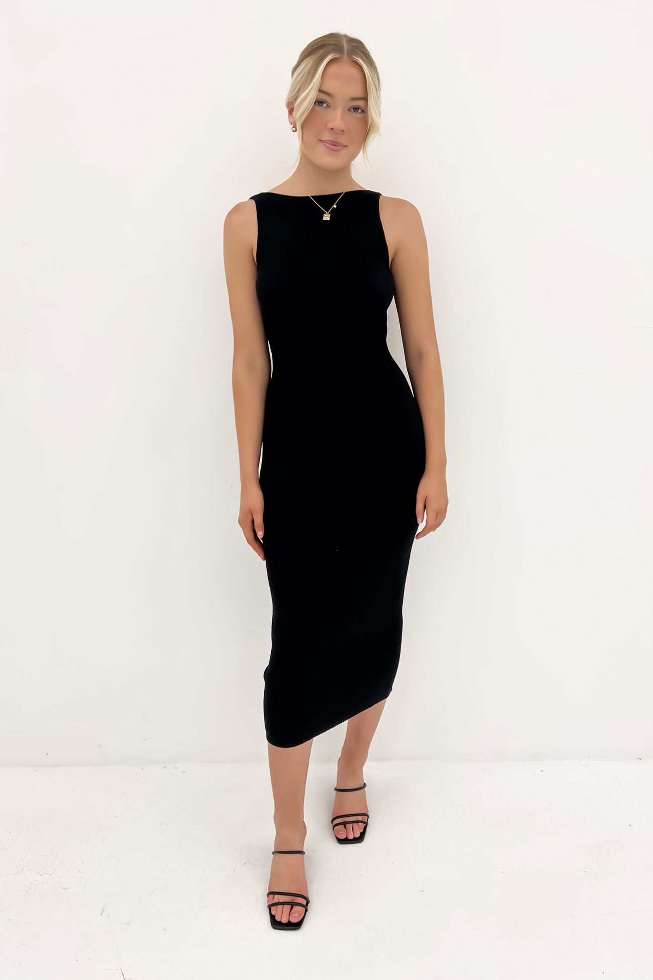 Ami Knit Dress Black