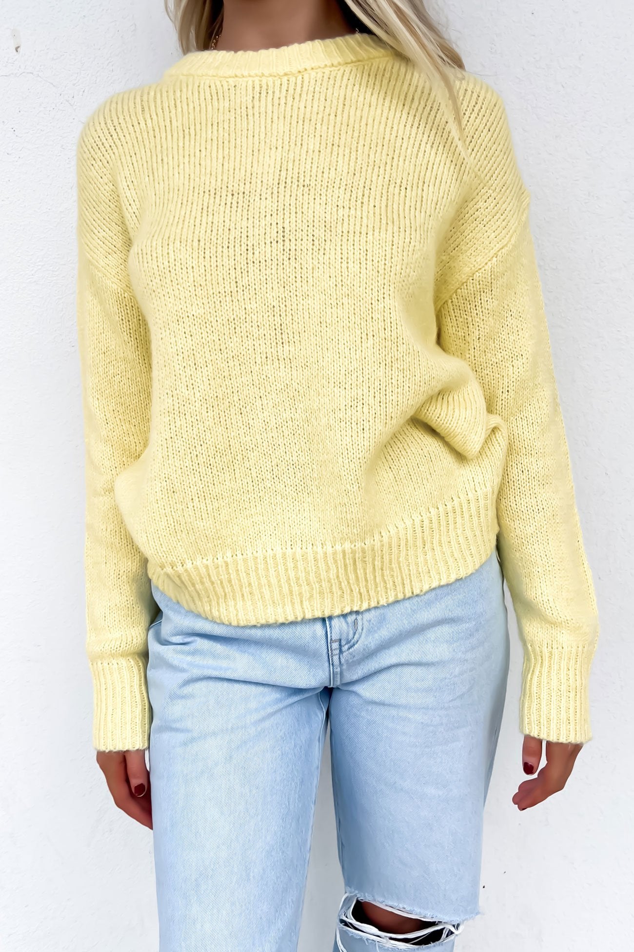 Annie Knit Jumper Lemon