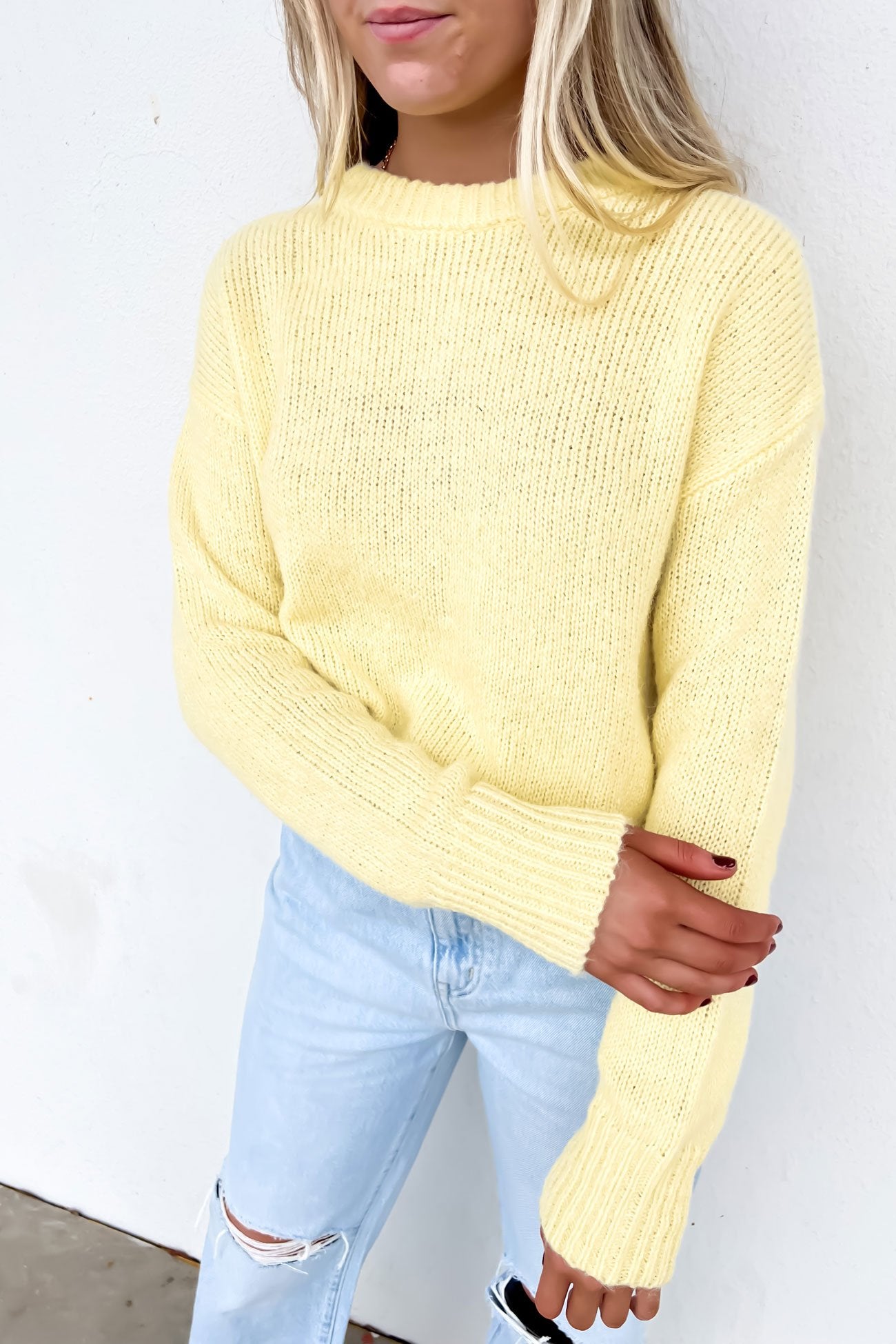 Annie Knit Jumper Lemon