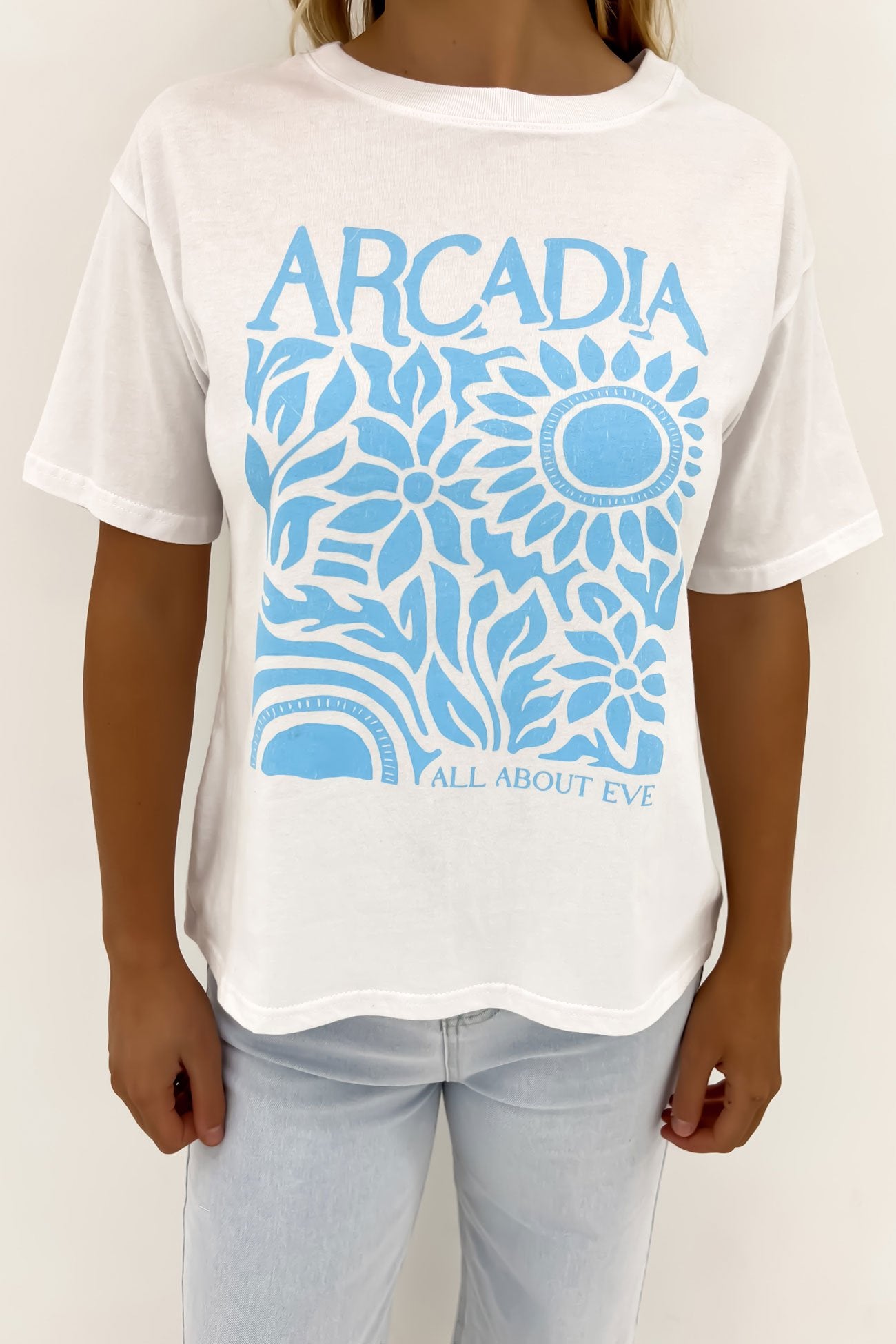 Arcadia Boyfriend Tee White