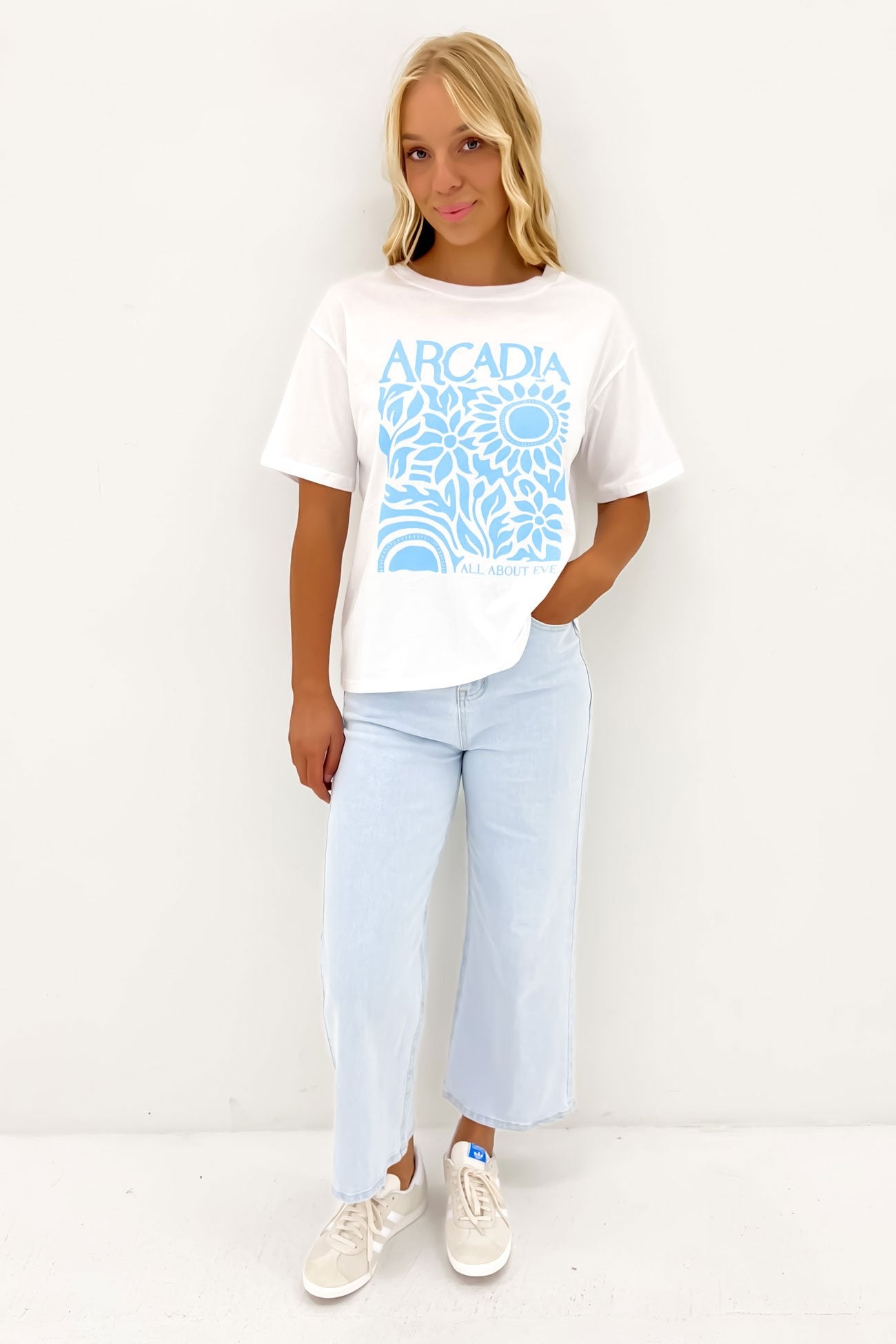 Arcadia Boyfriend Tee White