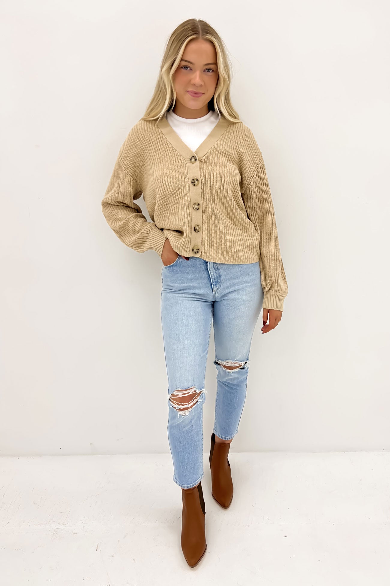 Arlo Knit Cardi Oatmeal