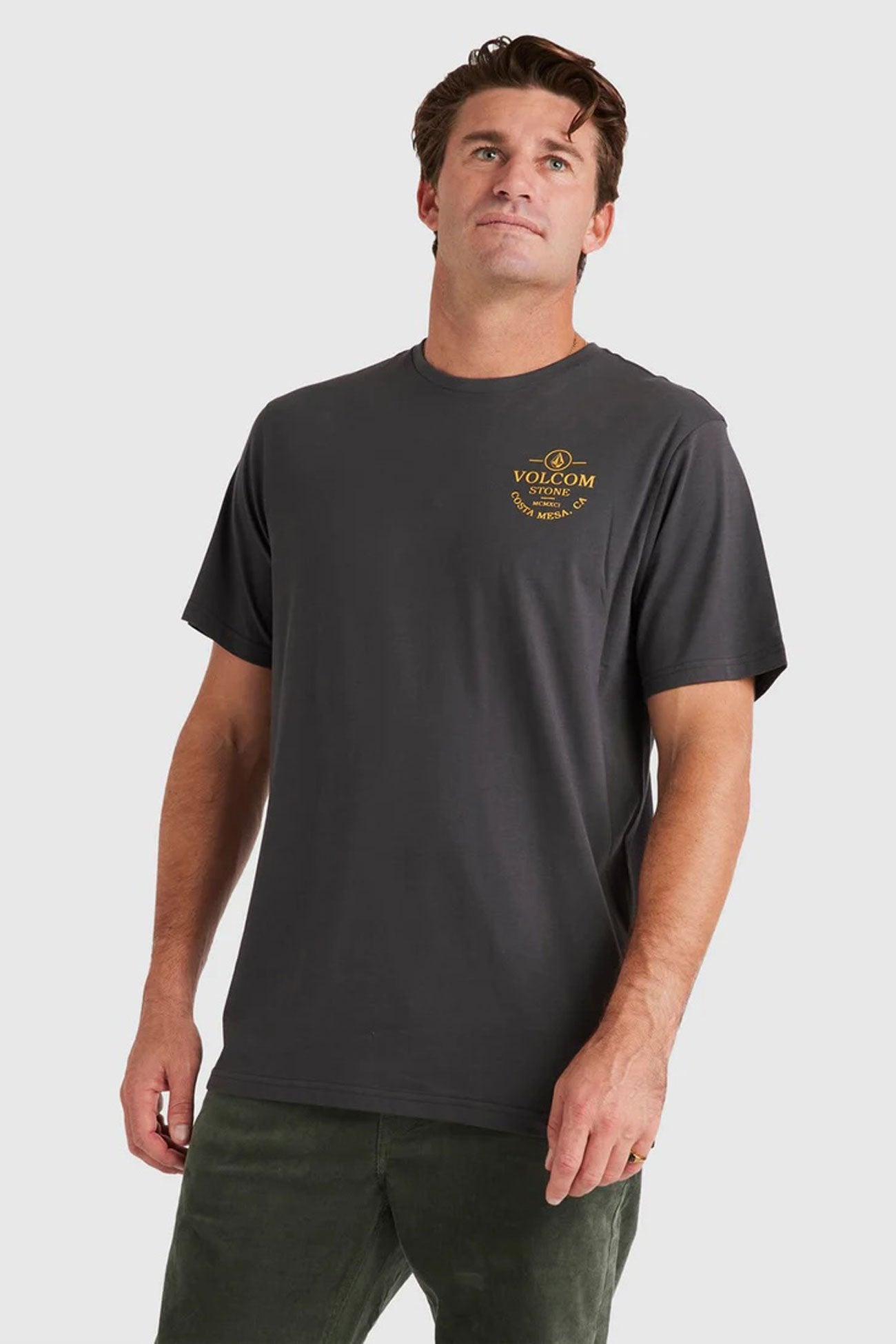 Aus Anchored Stone Standard Tee Asphalt Black