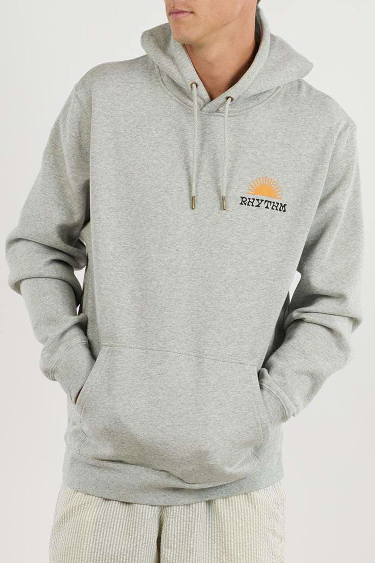 Awake Fleece Hood Grey Heather