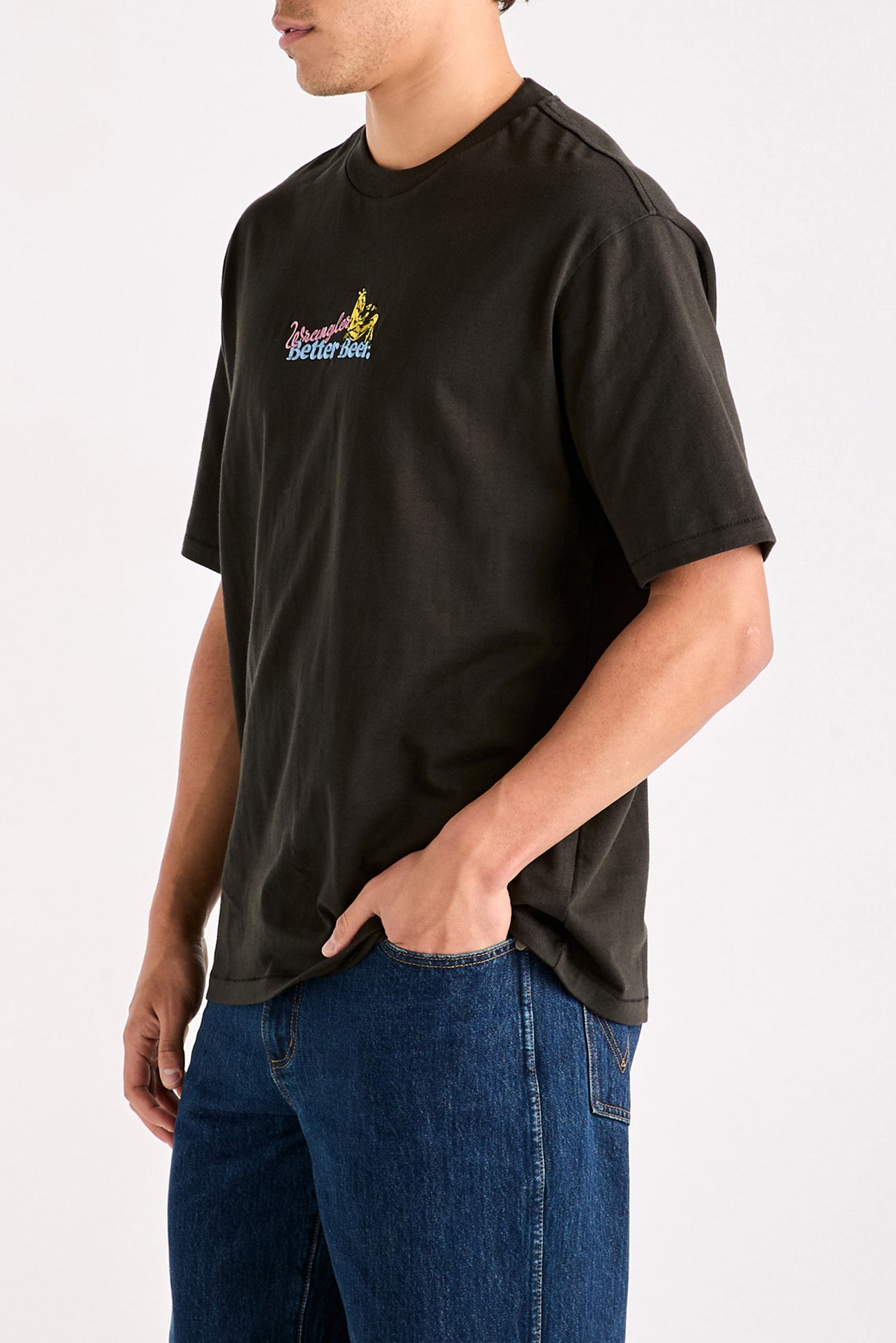 BB Thirsty Slacker Tee Worn Black