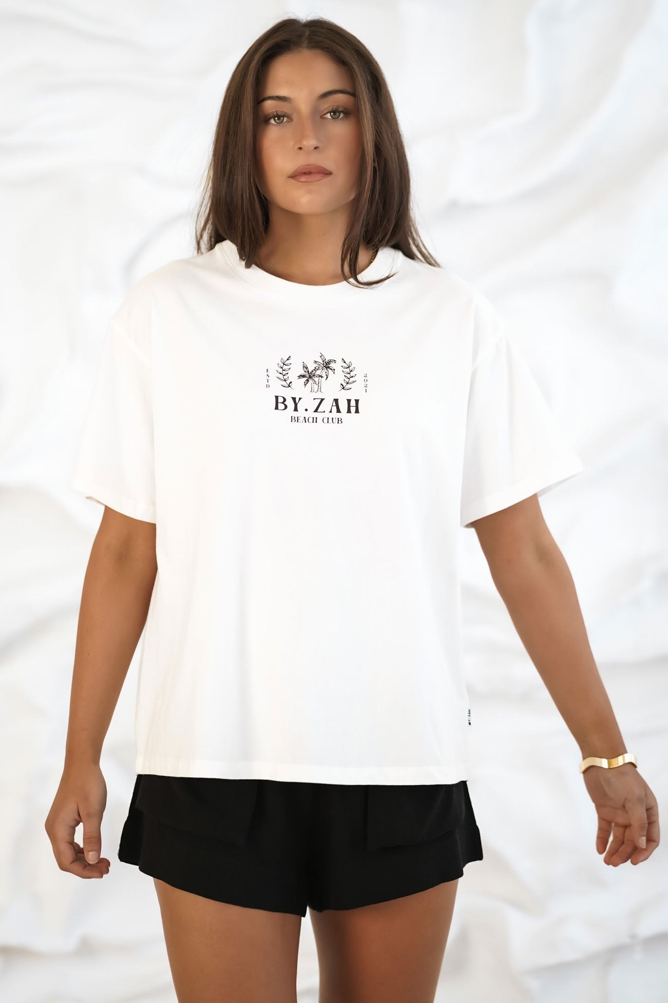 BZ Palm Tee Vintage White