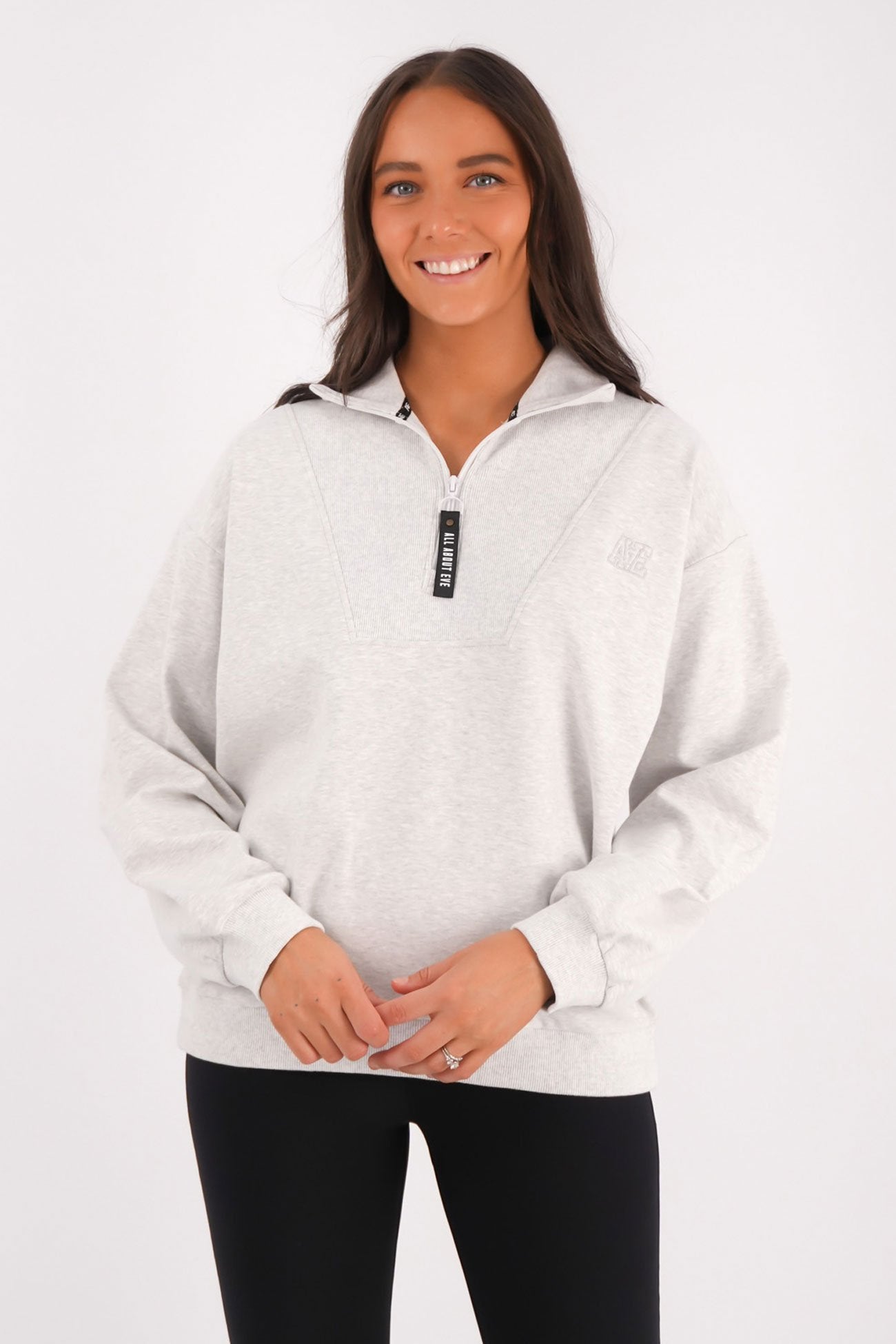 Balance 1/4 Zip Snow Marle