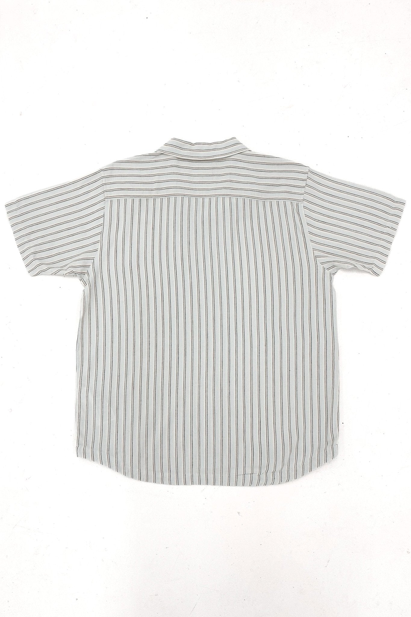 Beat Stripe Short Sleeve Shirt Green Tea