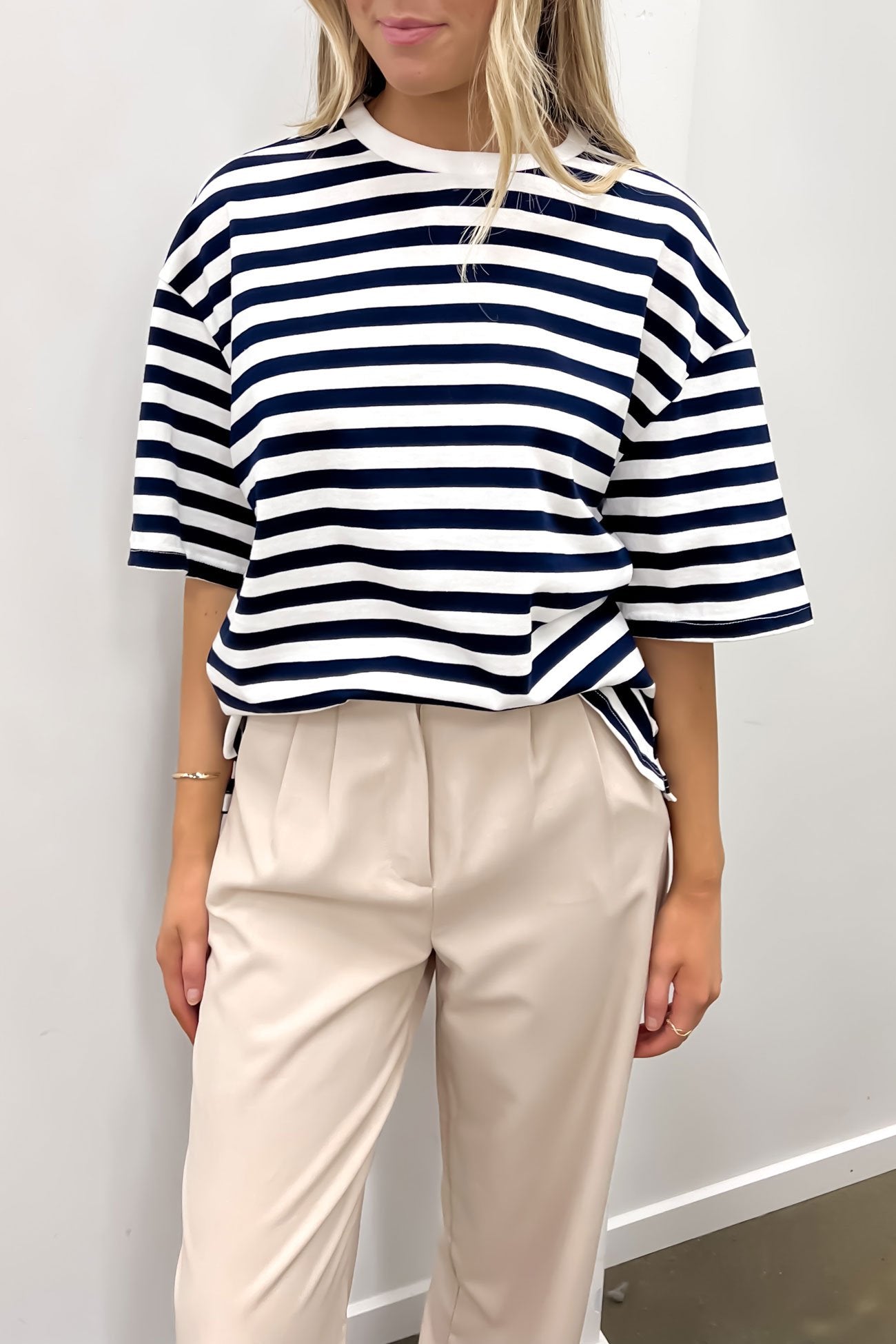 Blair Tee Navy Stripe