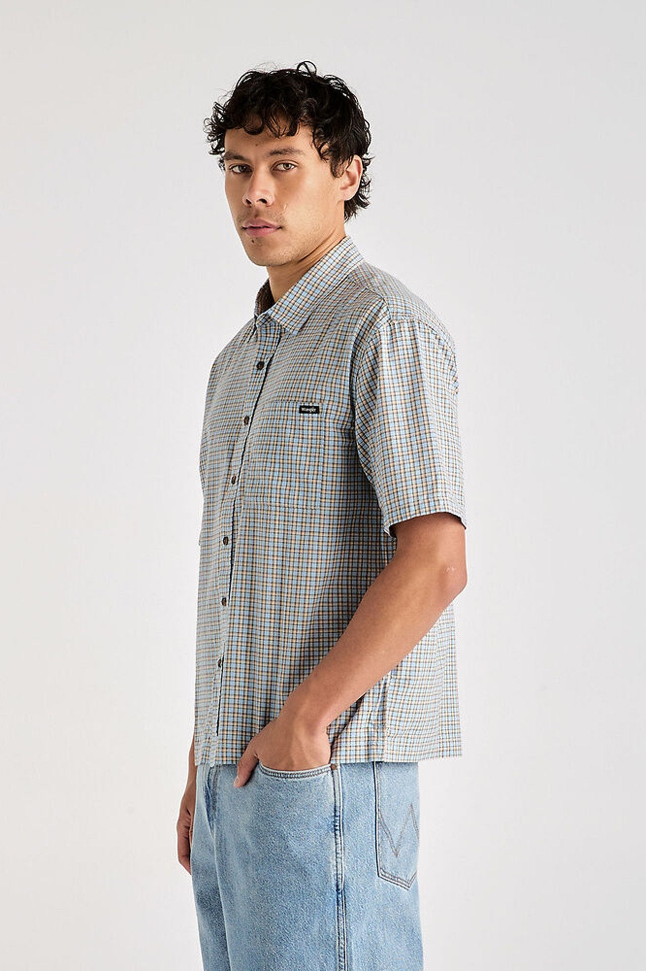 Boxcar Shirt Blue Check