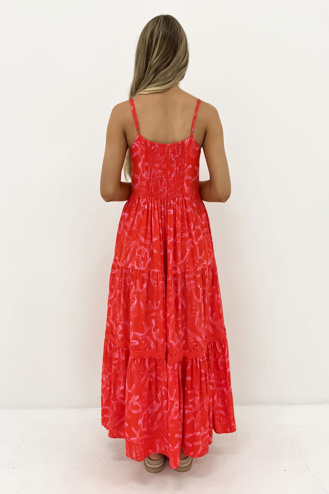 Boyd Midi Dress Watermelon Hollaway